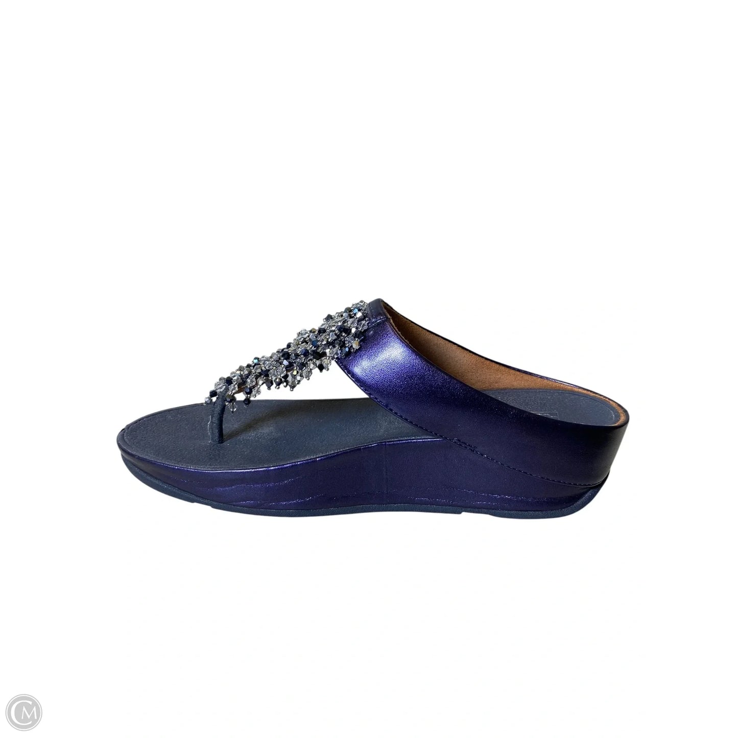 Sandals Heels Platform By Fitflop In Navy, Size: 7.5