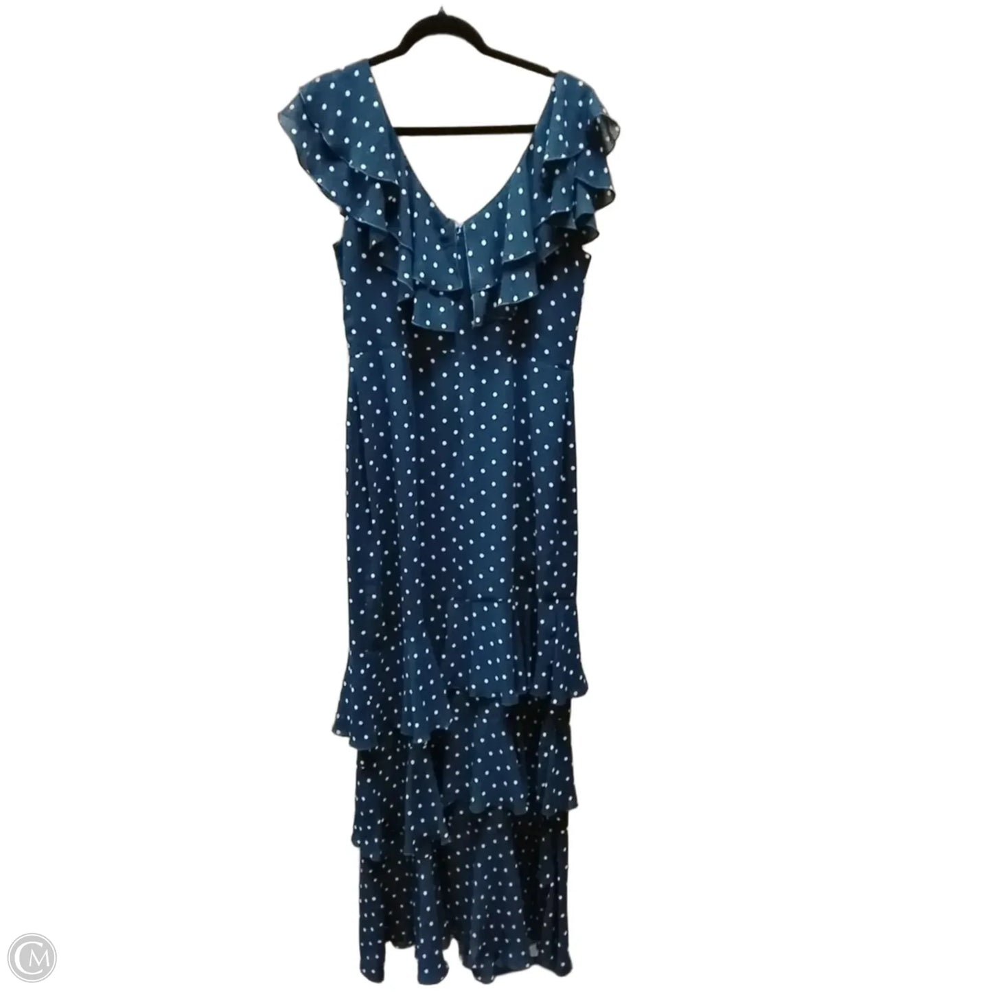 Dress Casual Maxi By Wayf In Polkadot Pattern, Size: L
