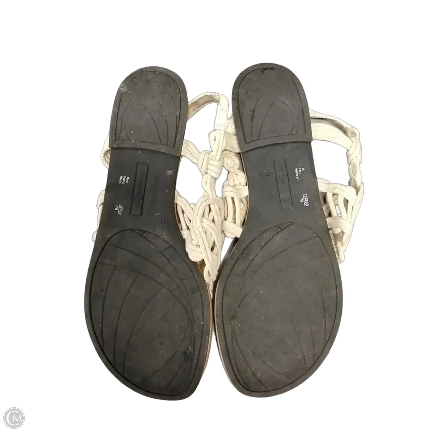 Sandals Flats By American Eagle Shoes In Cream, Size: 10