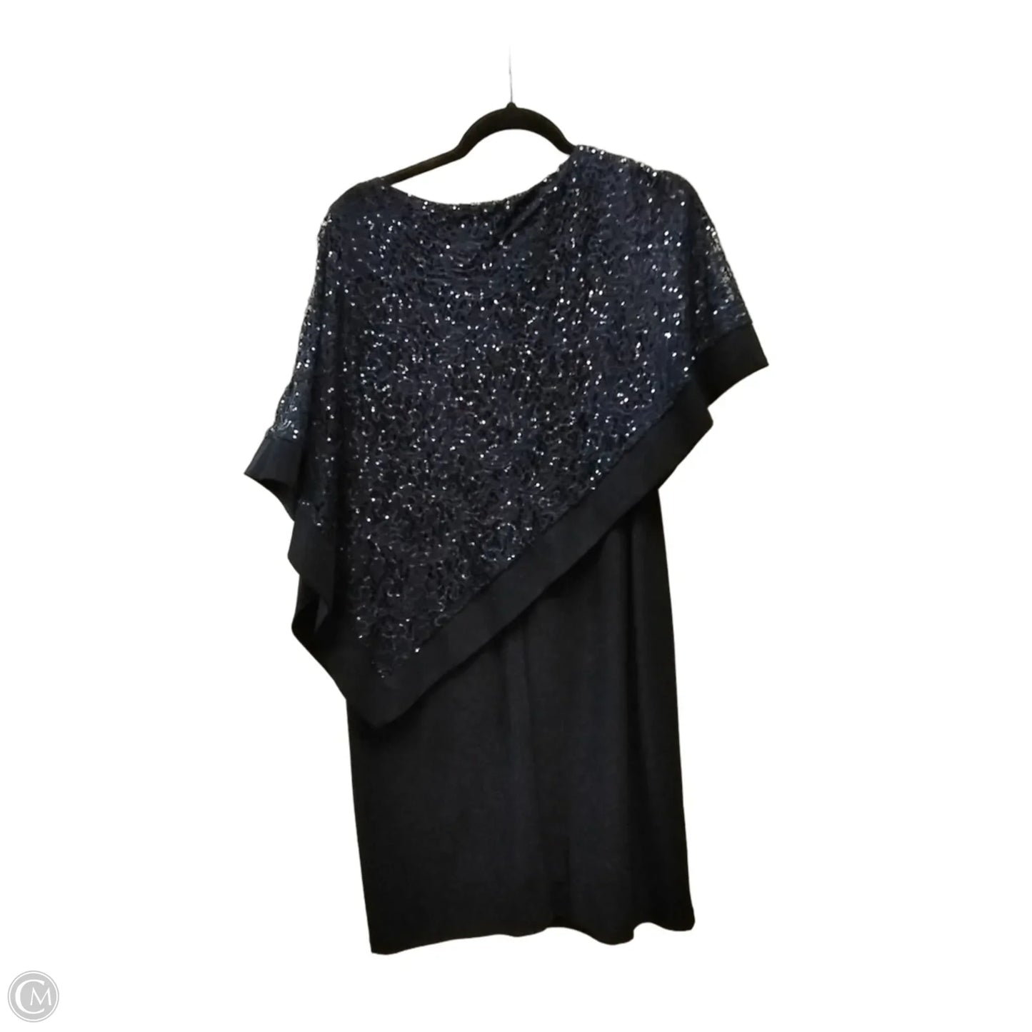 Dress Party Midi By R And M Richards In Navy, Size: 10p