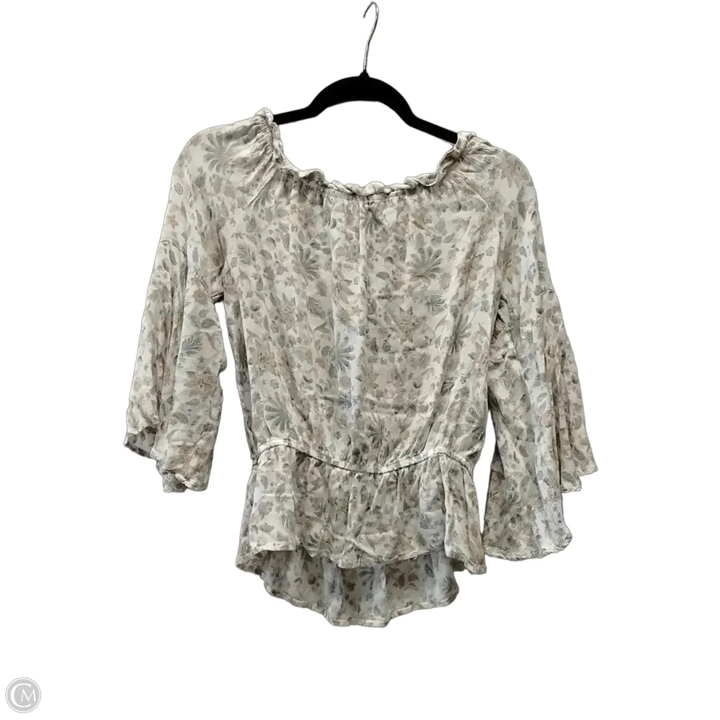 Blouse 3/4 Sleeve By Blue B In Floral Print, Size: S