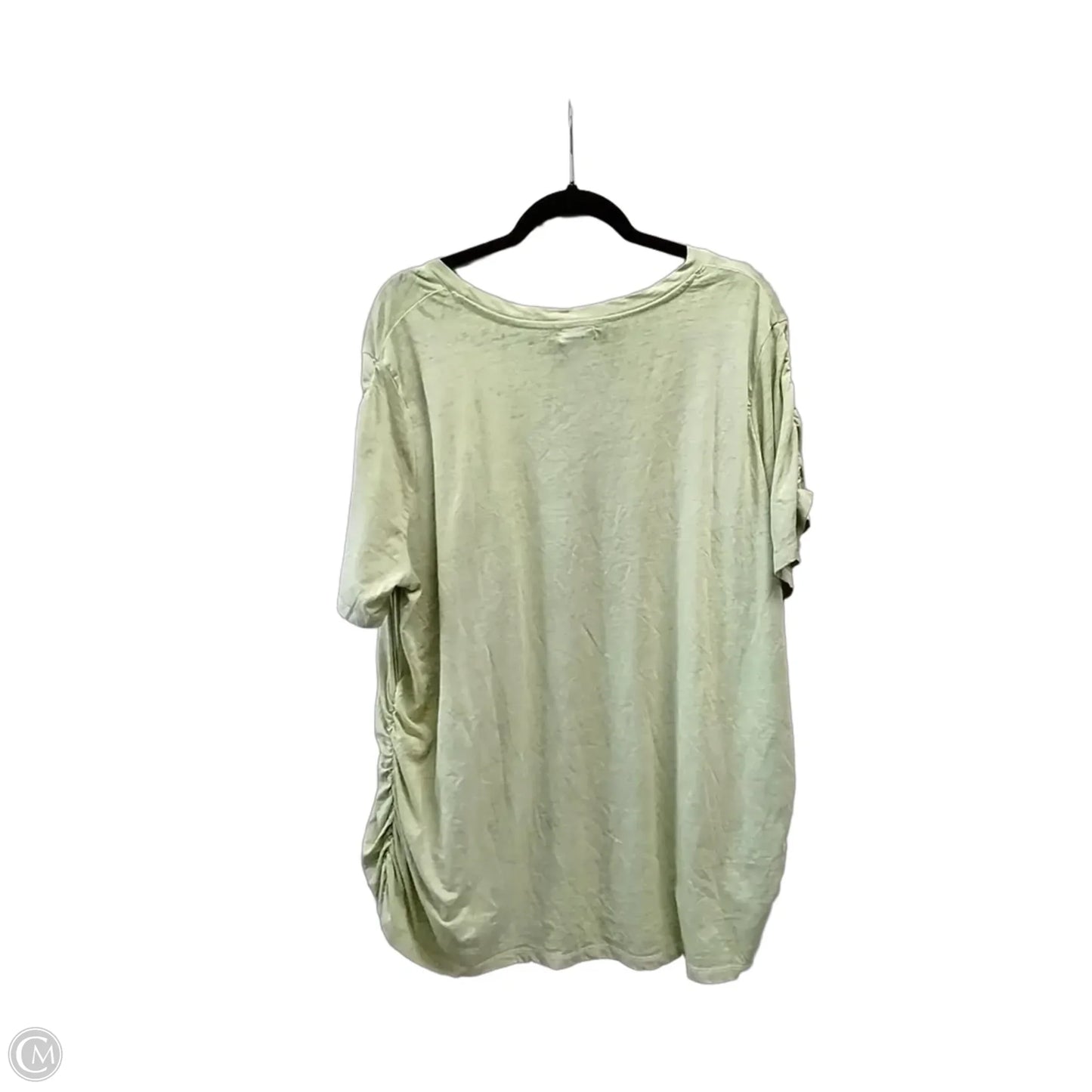 Top Short Sleeve By Clothes Mentor In Gold & Tan, Size: 3x