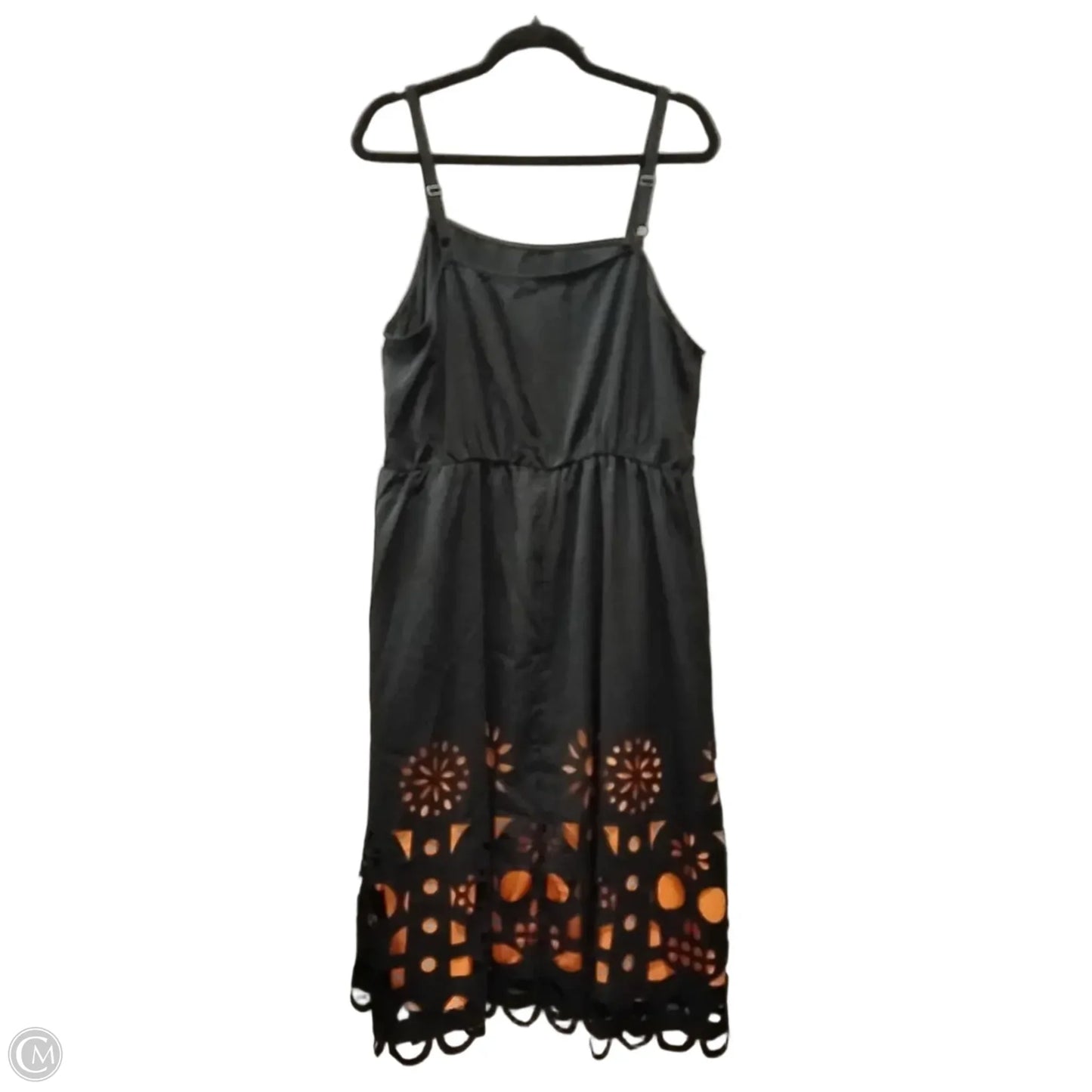 Dress Casual Maxi By Bloomchic In Black & Orange, Size: Xl