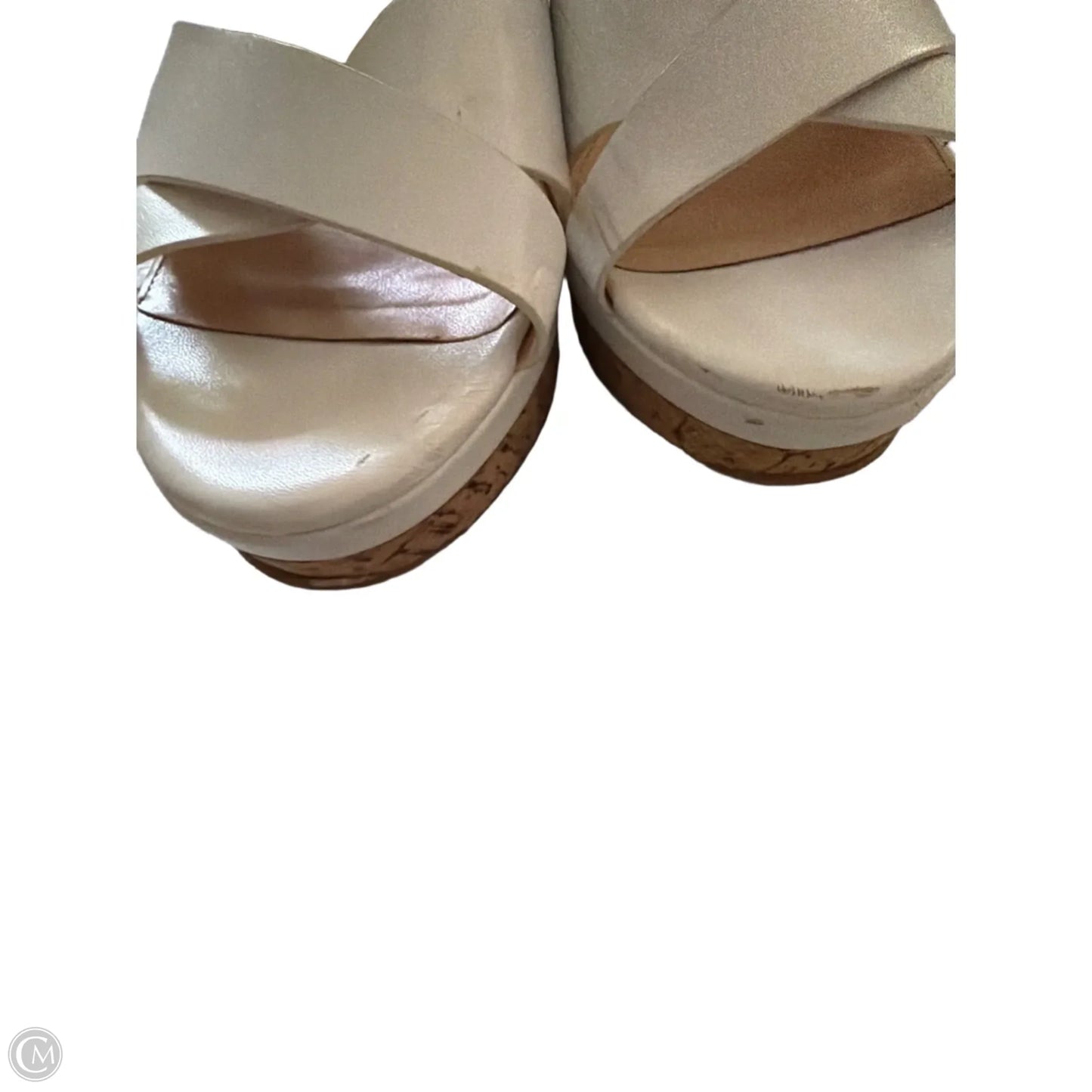 Sandals Heels Wedge By Xappeal In White, Size: 10
