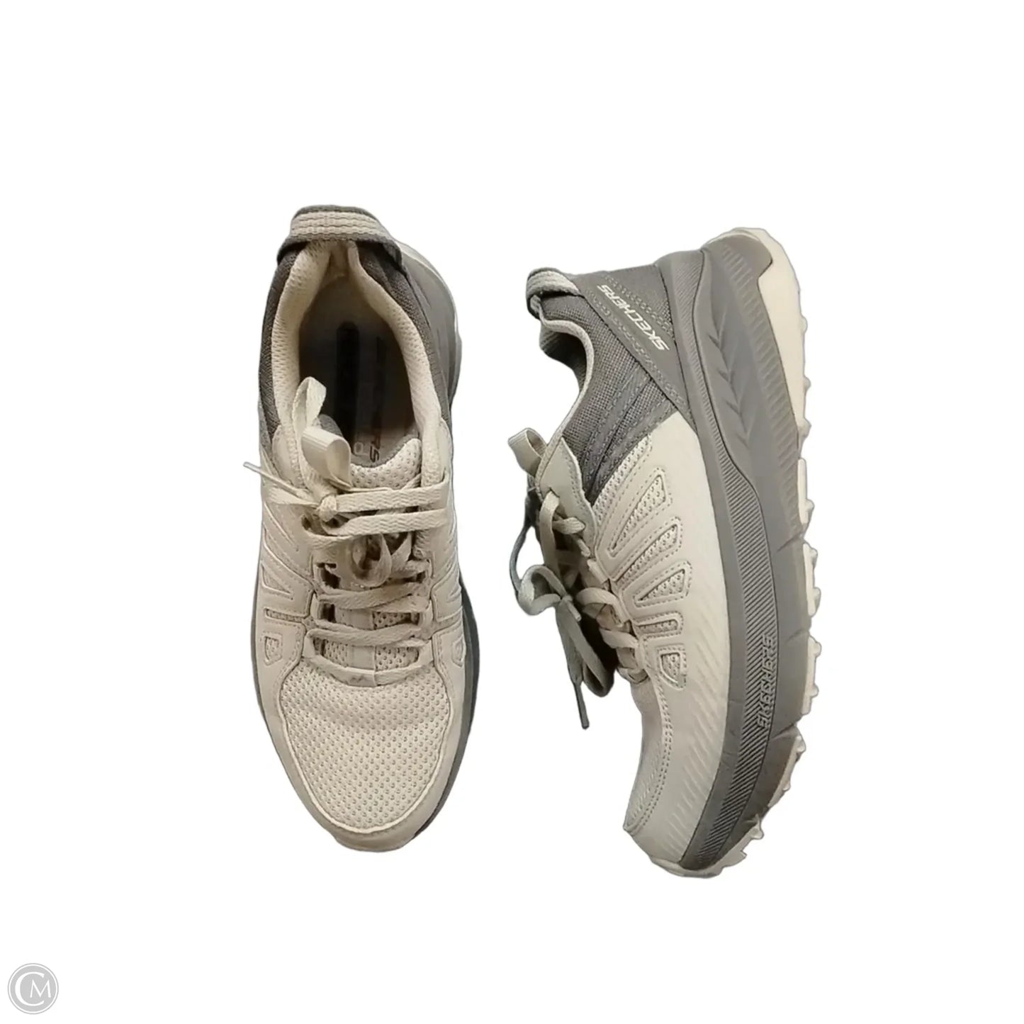 Shoes Sneakers By Skechers In Grey & White, Size: 6.5