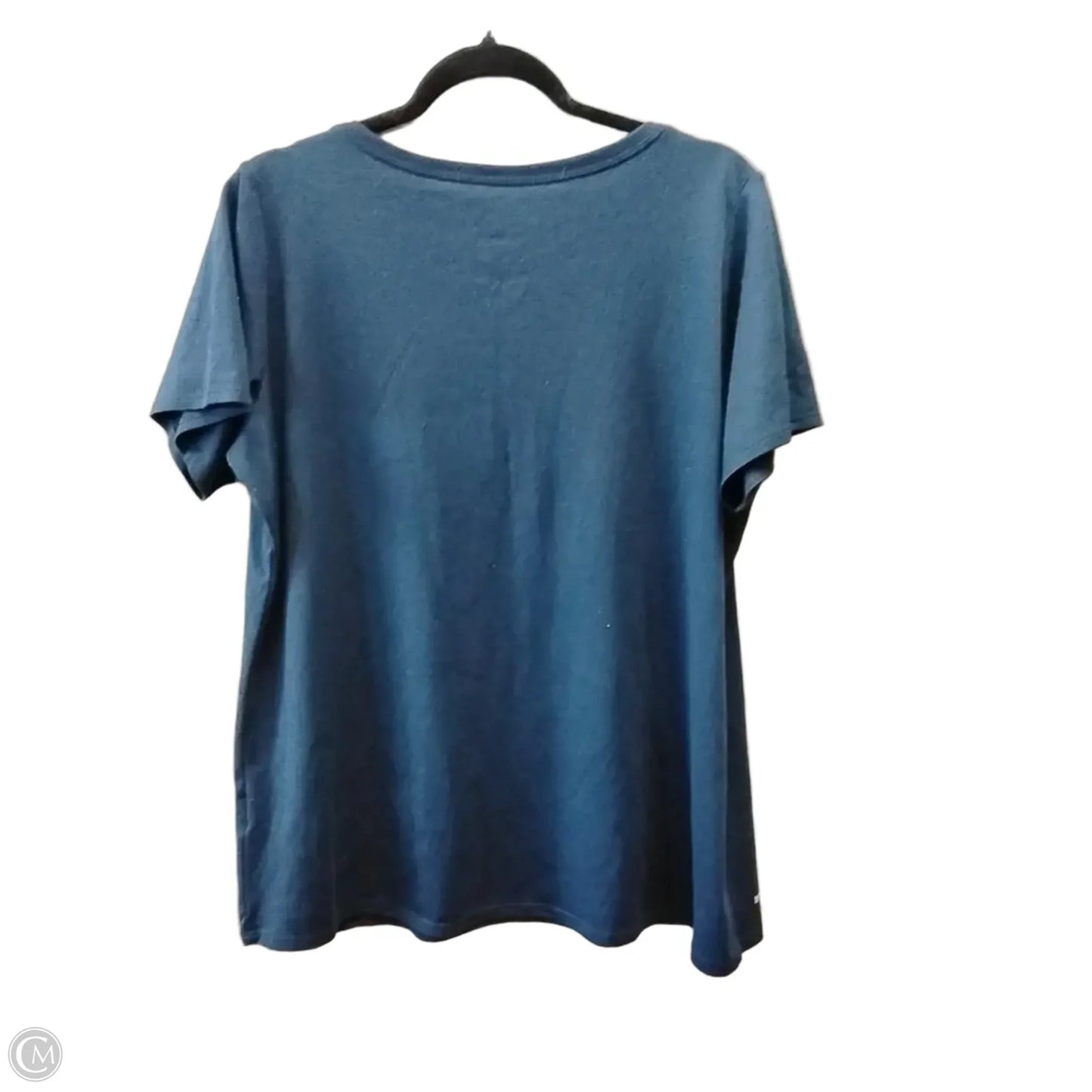 Athletic Top Short Sleeve By Nike In Navy, Size: Xxl