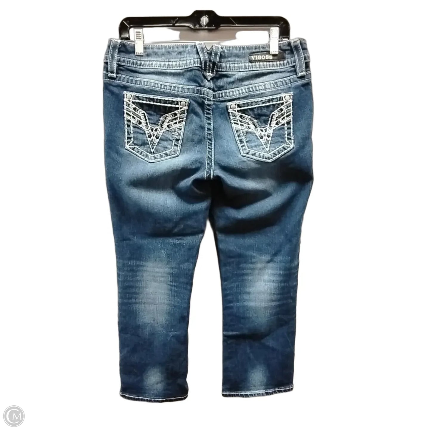 Jeans Cropped By Vigoss In Blue, Size: 10