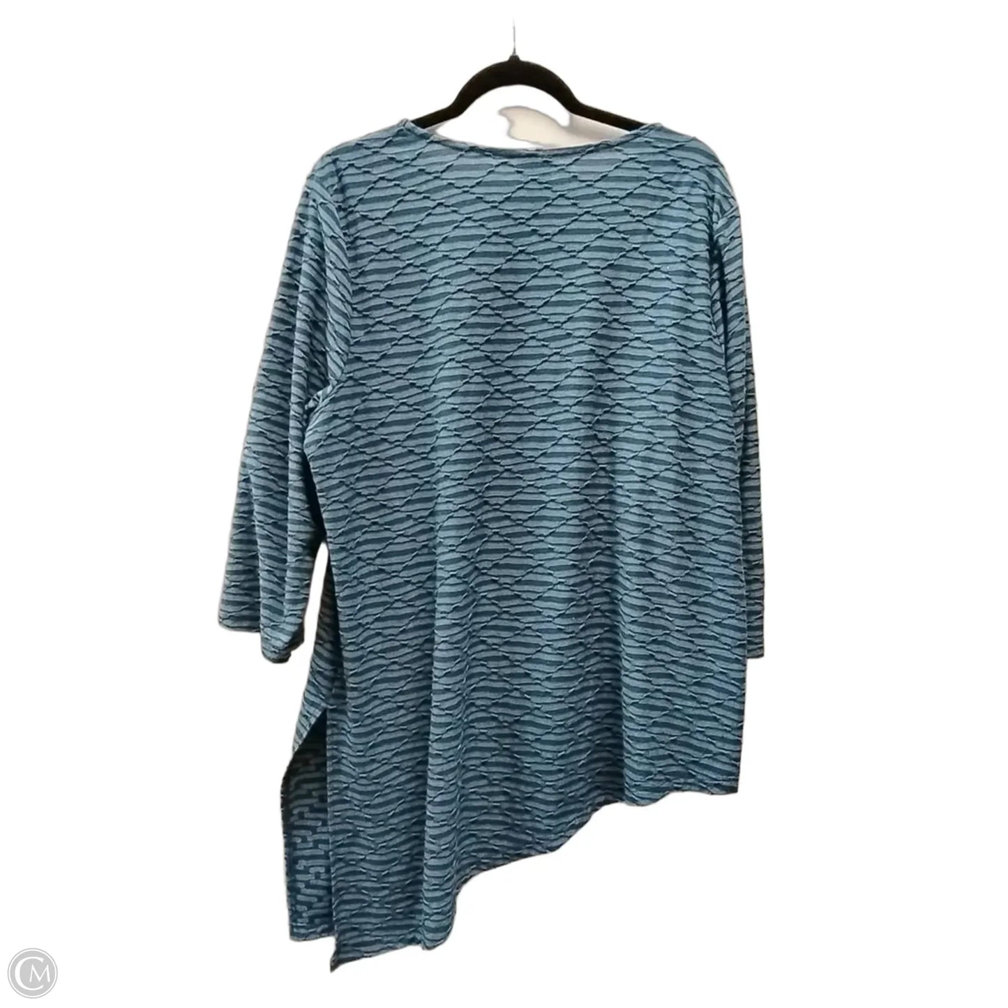 Top Long Sleeve By Chicos In Blue, Size: Xl