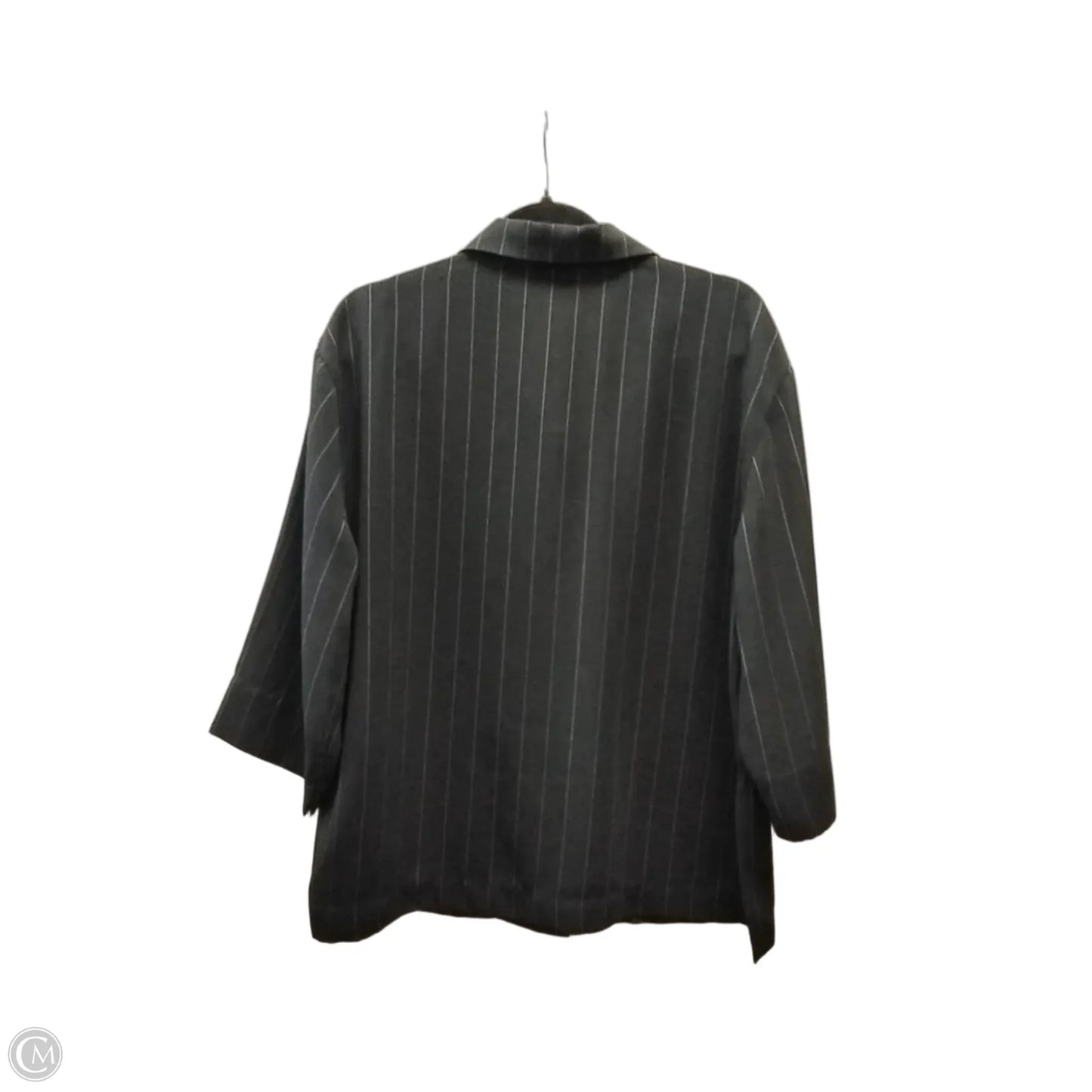 Blouse Long Sleeve By Chicos In Black & White, Size: S