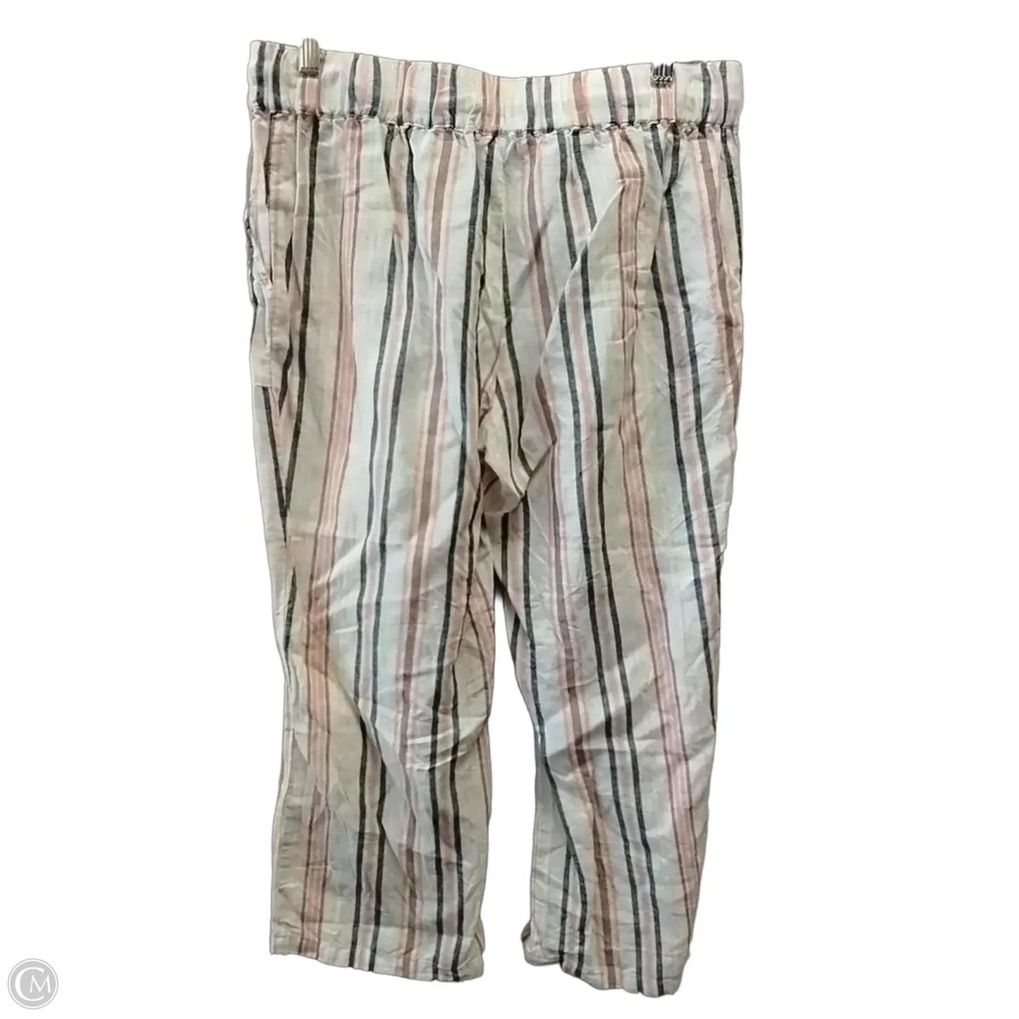 Pants Linen By Liz Claiborne In Striped Pattern, Size: S