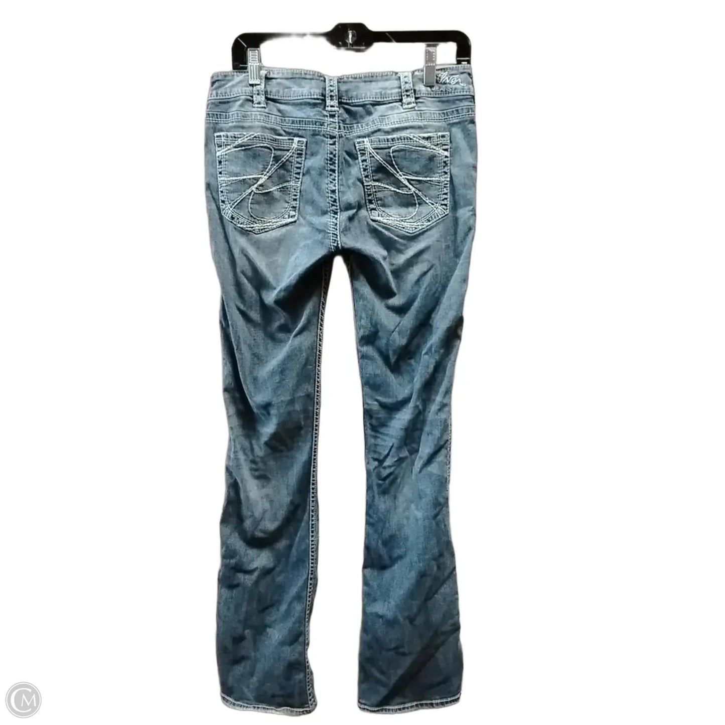Jeans Boot Cut By Silver In Blue, Size: 10