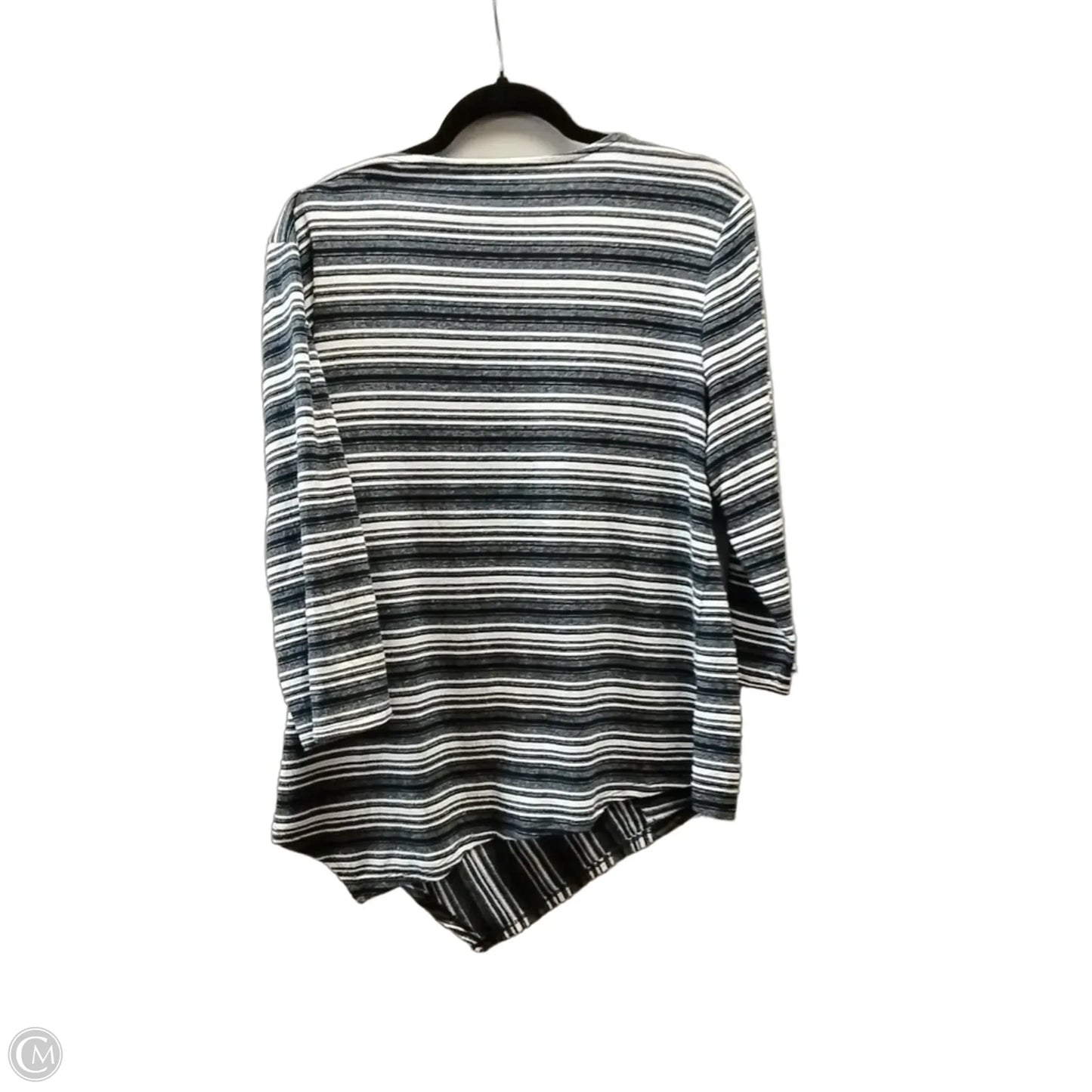 Sweater By Chicos In Striped Pattern, Size: M