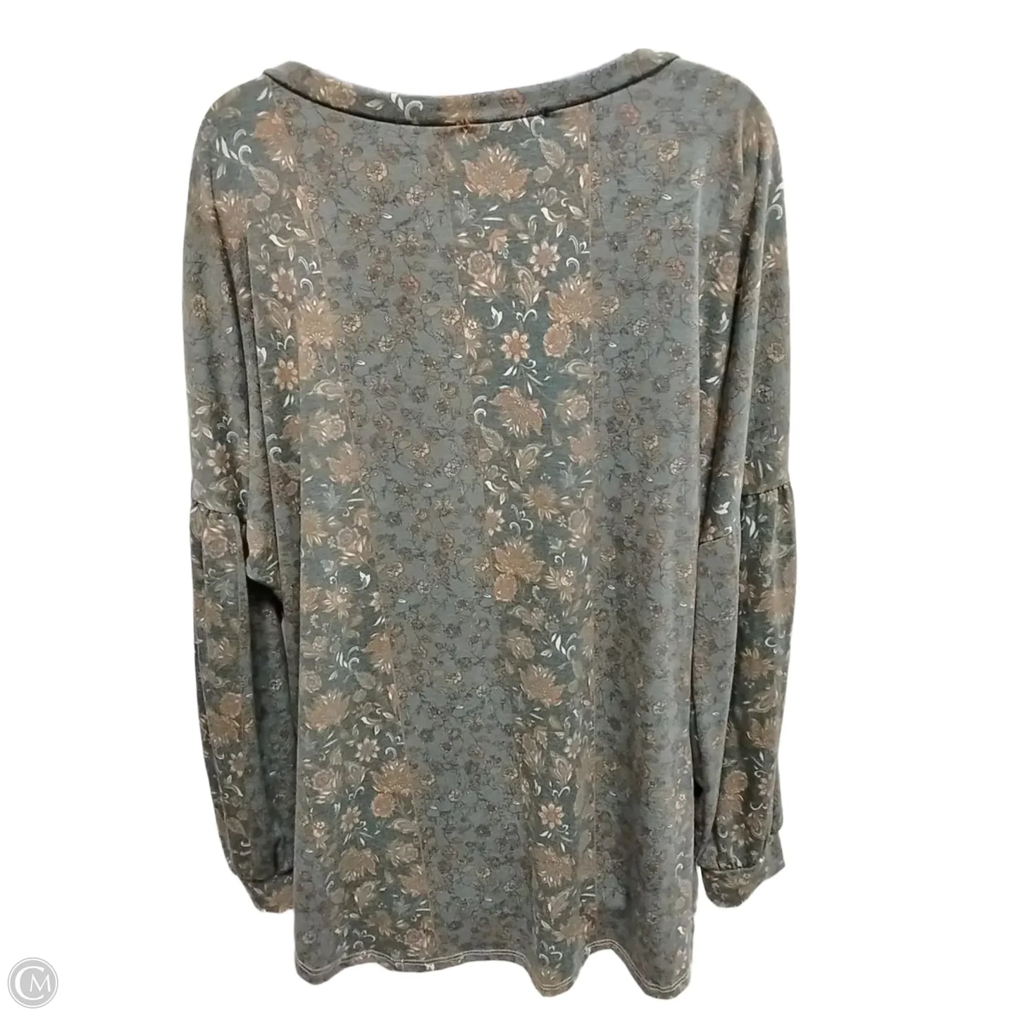 Top Long Sleeve By Clothes Mentor In Floral Print, Size: 3x
