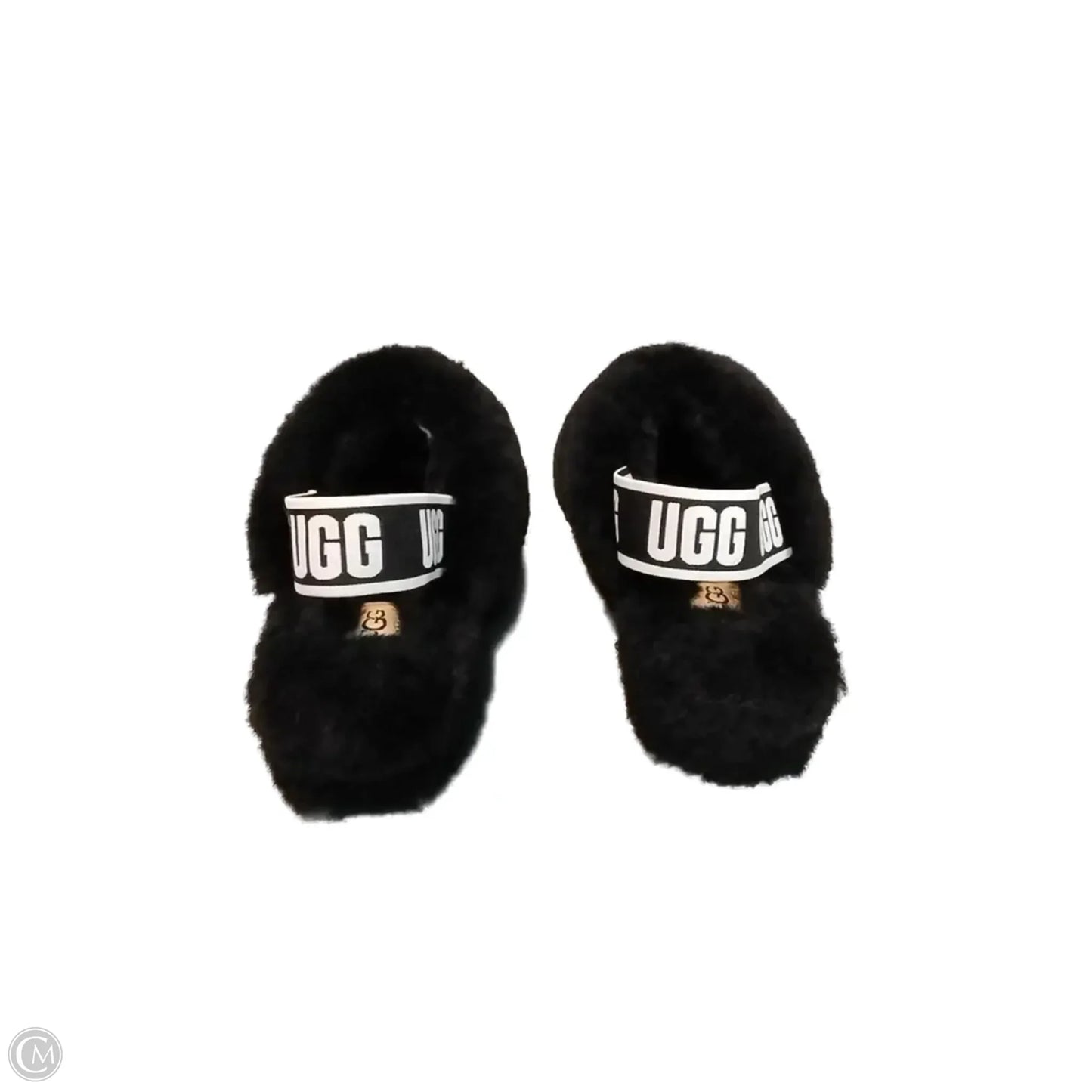 Slippers Designer By Ugg In Black, Size: 6
