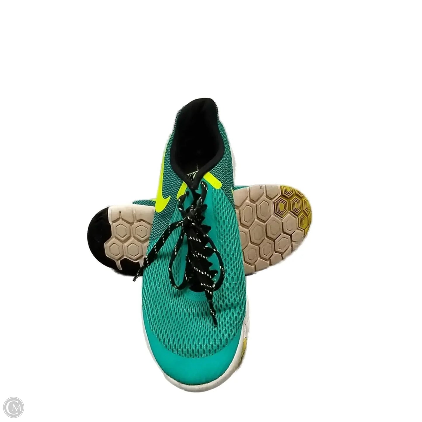 Shoes Athletic By Nike In Green & Yellow, Size: 8.5