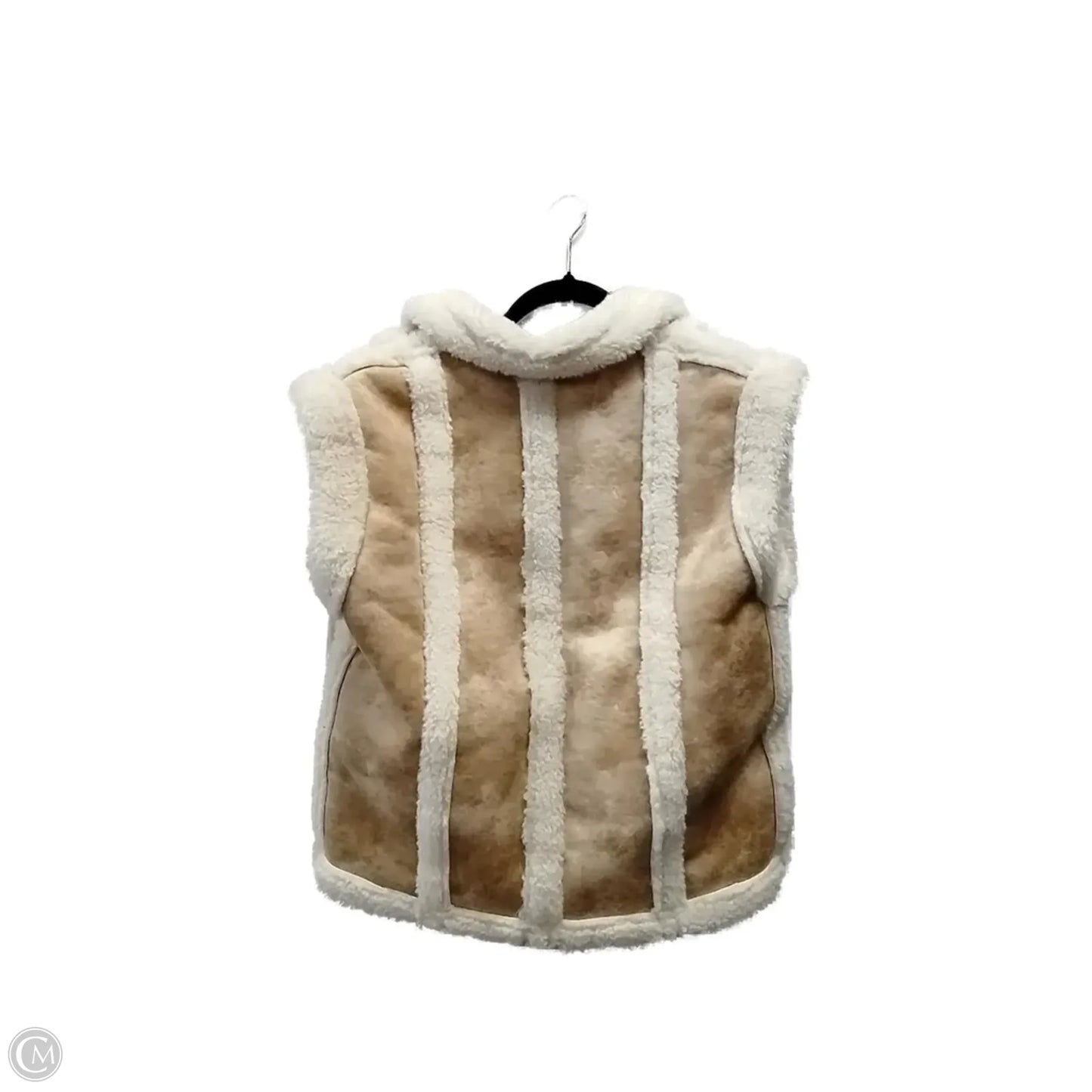 Vest Faux Fur & Sherpa By Strut & Bolt In Tan, Size: M