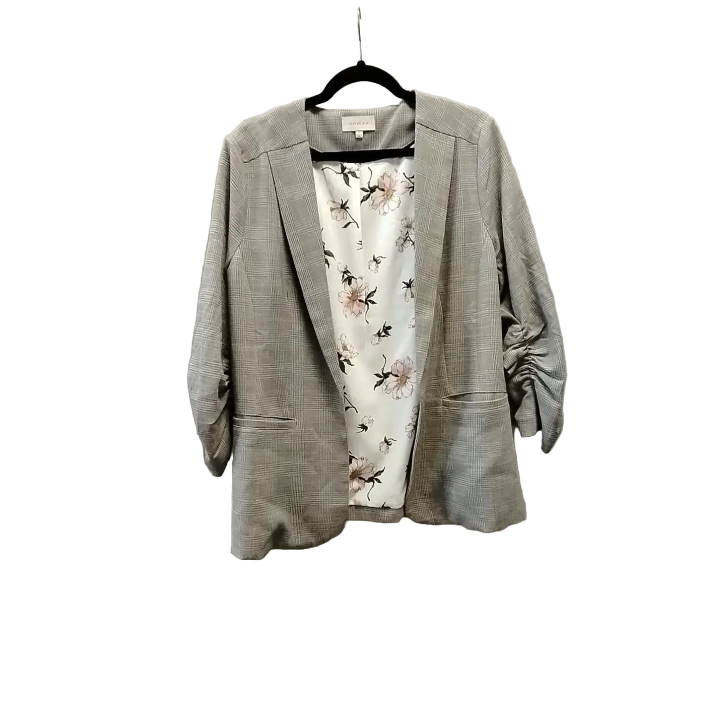 Blazer By Skies Are Blue In Checkered Pattern, Size: L