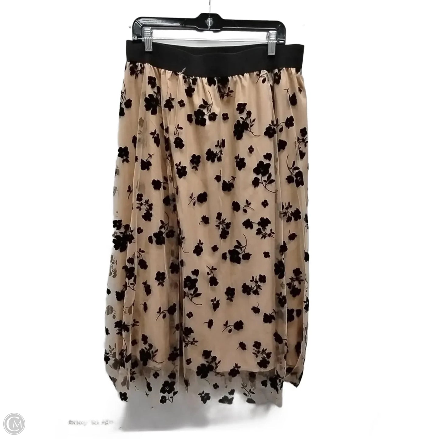 Skirt Maxi By Clothes Mentor In Black & Brown, Size: 2x