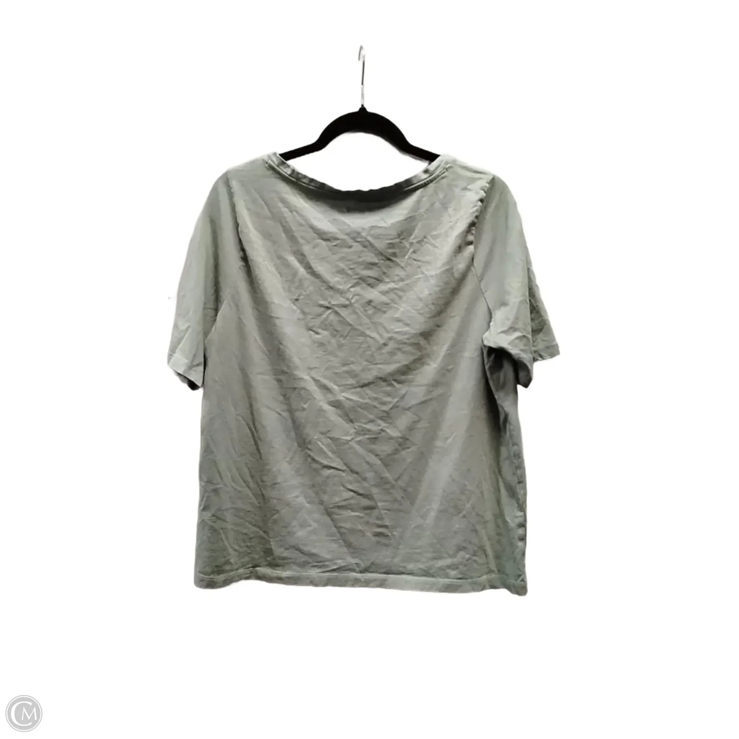 Top Short Sleeve By Lands End In Green, Size: L