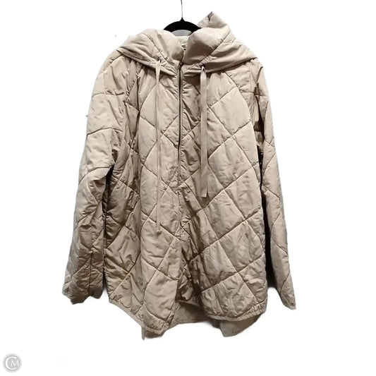 Coat Puffer & Quilted By Clothes Mentor In Beige, Size: 2x
