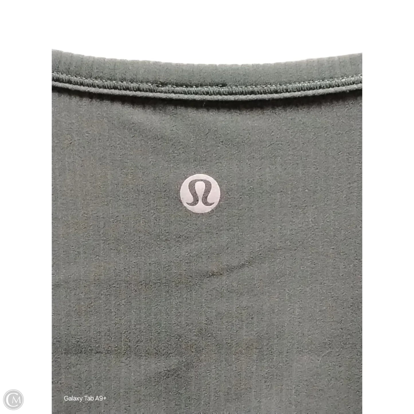 Athletic Top Long Sleeve Crewneck By Lululemon In Green, Size: M