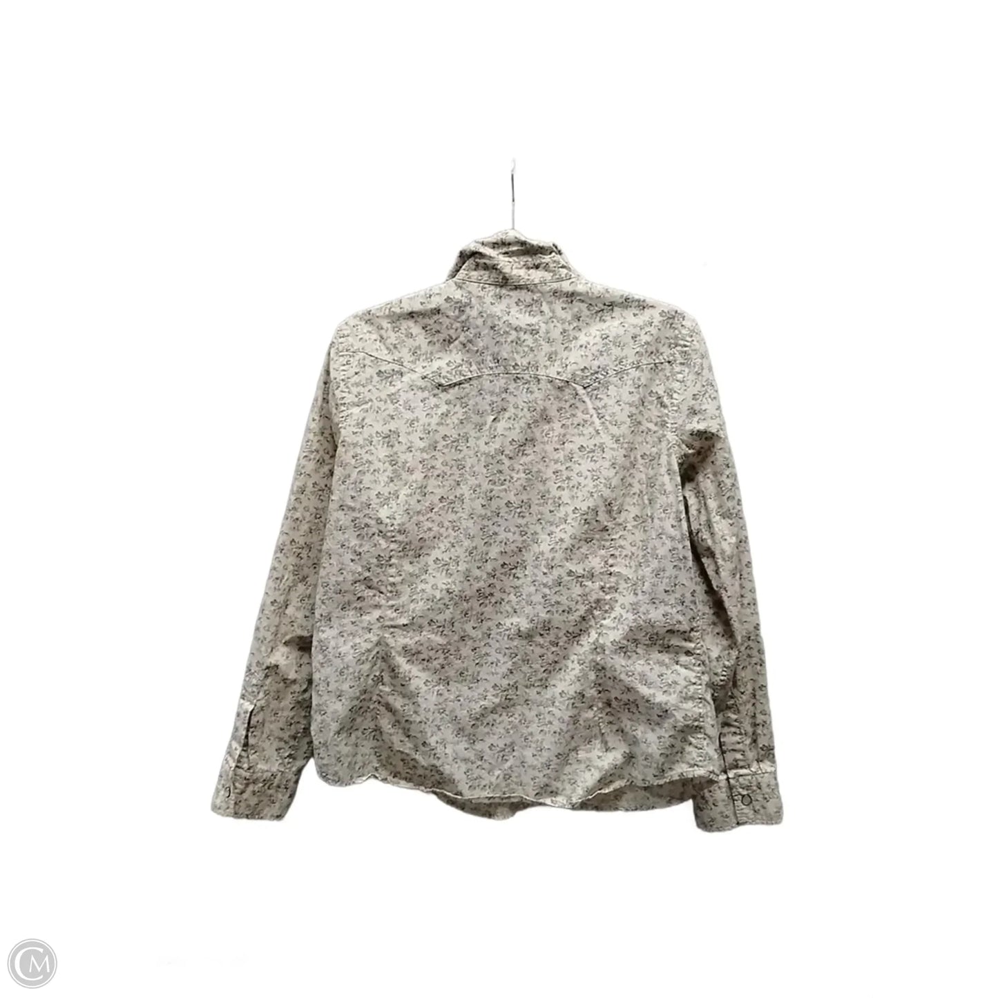 Top Long Sleeve By Chaps In Floral Print, Size: L