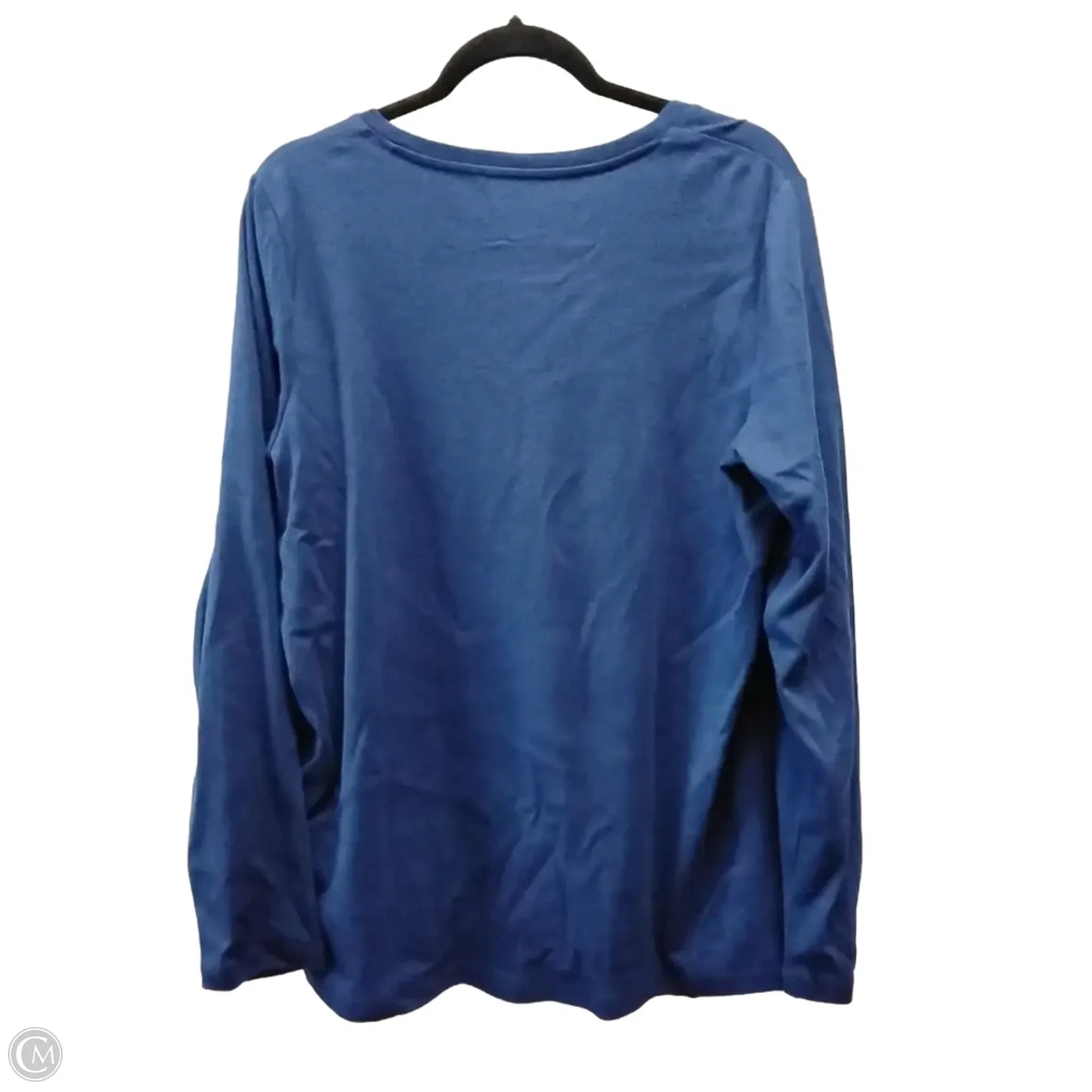 Top Long Sleeve By St Johns Bay In Blue, Size: Xl