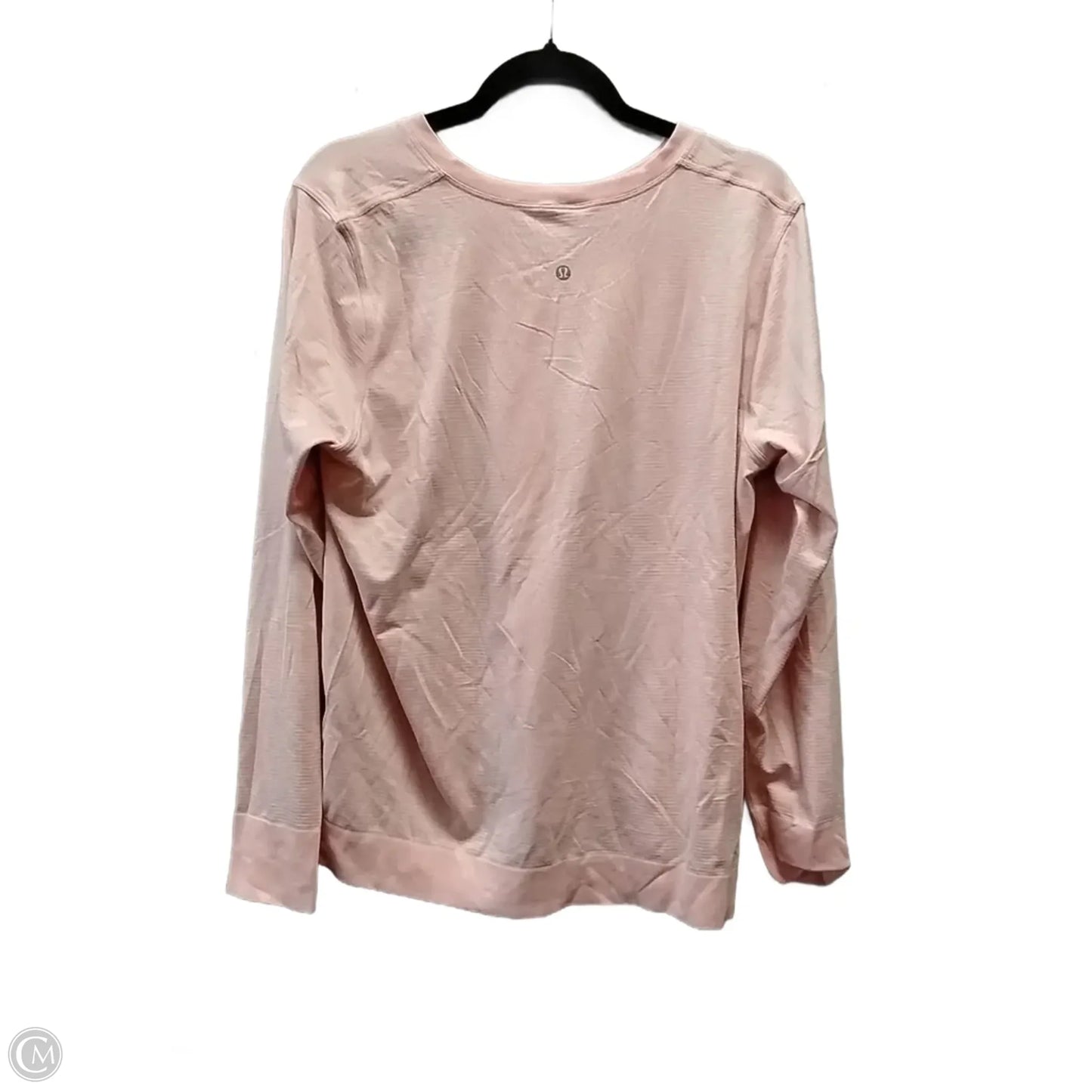 Athletic Top Long Sleeve Crewneck By Lululemon In Pink, Size: 1x