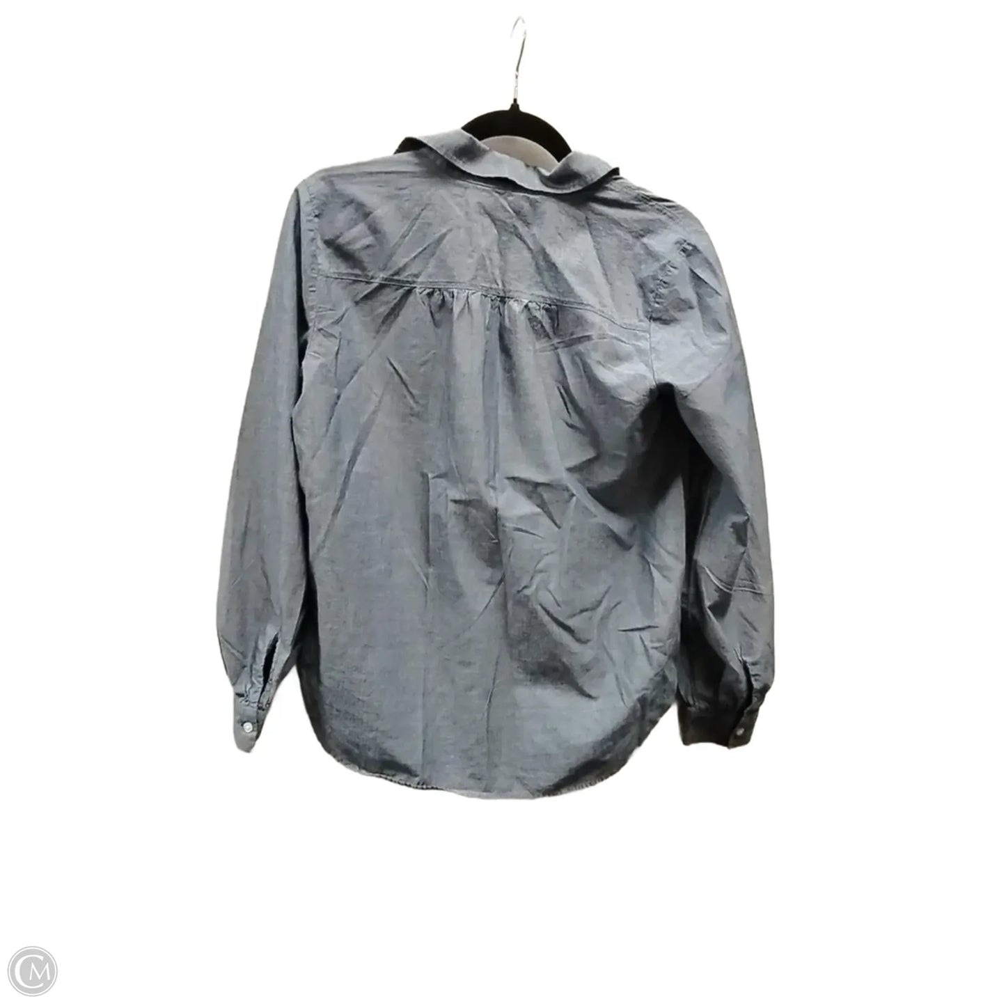 Blouse Long Sleeve By Loft In Blue, Size: Xs