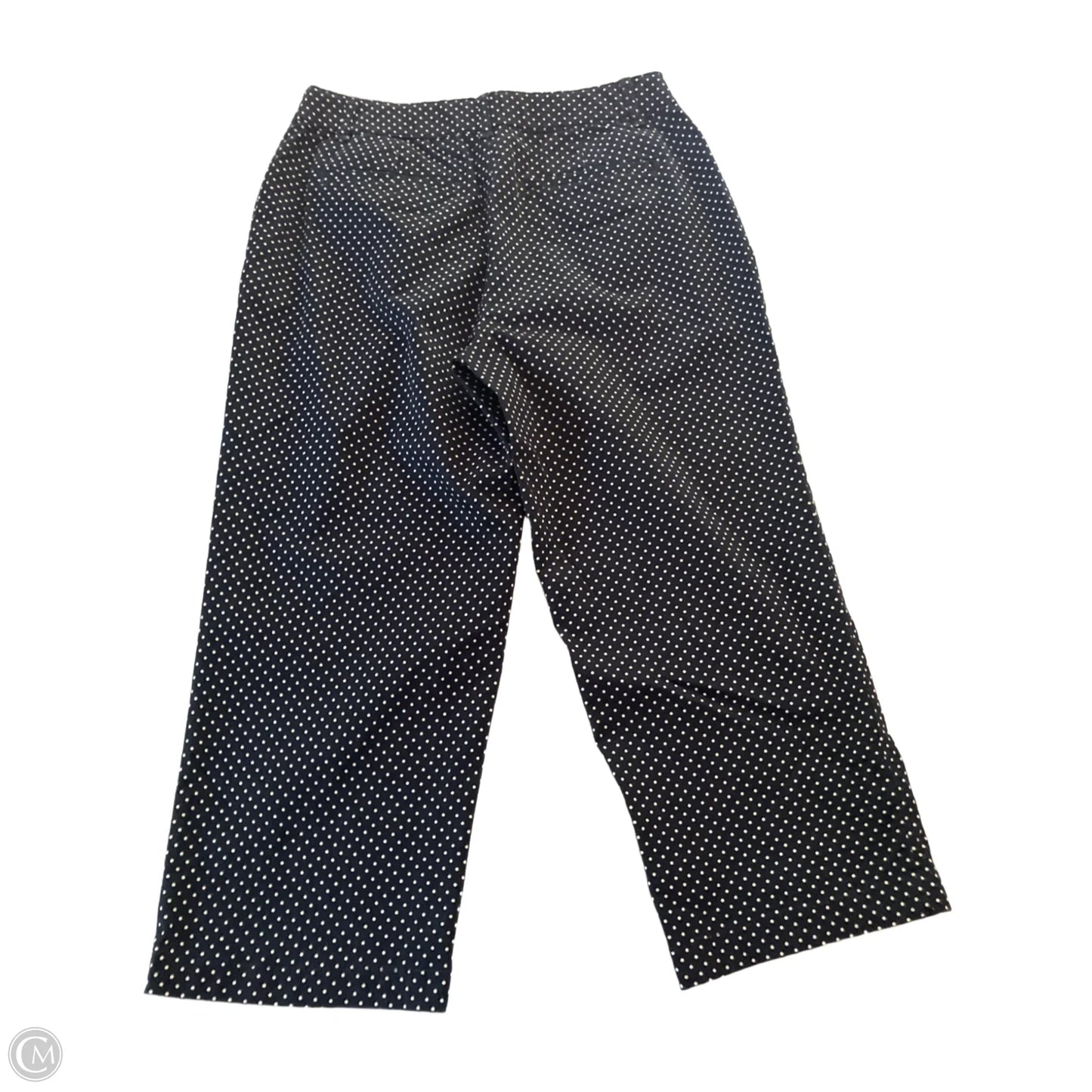 Pants Cropped By Croft And Barrow In Polkadot Pattern, Size: 4