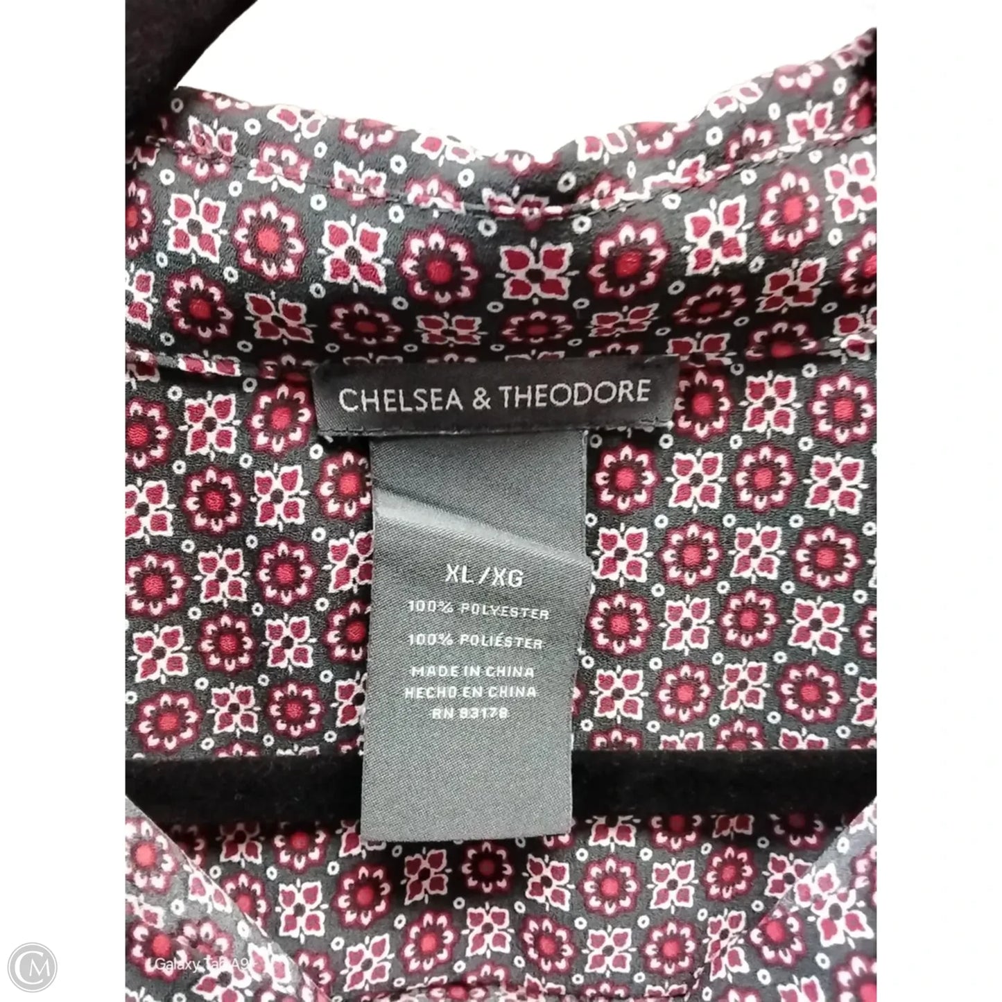 Blouse Long Sleeve By Chelsea And Theodore In Grey, Size: Xl