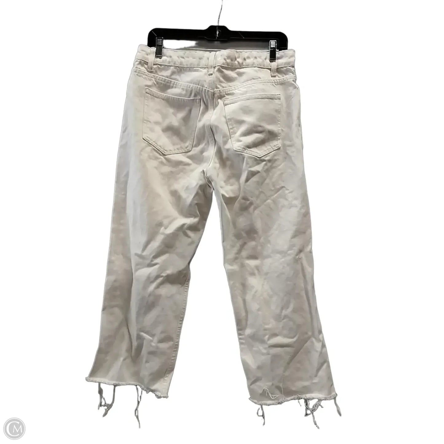 Jeans Wide Leg By Zara In White, Size: 6
