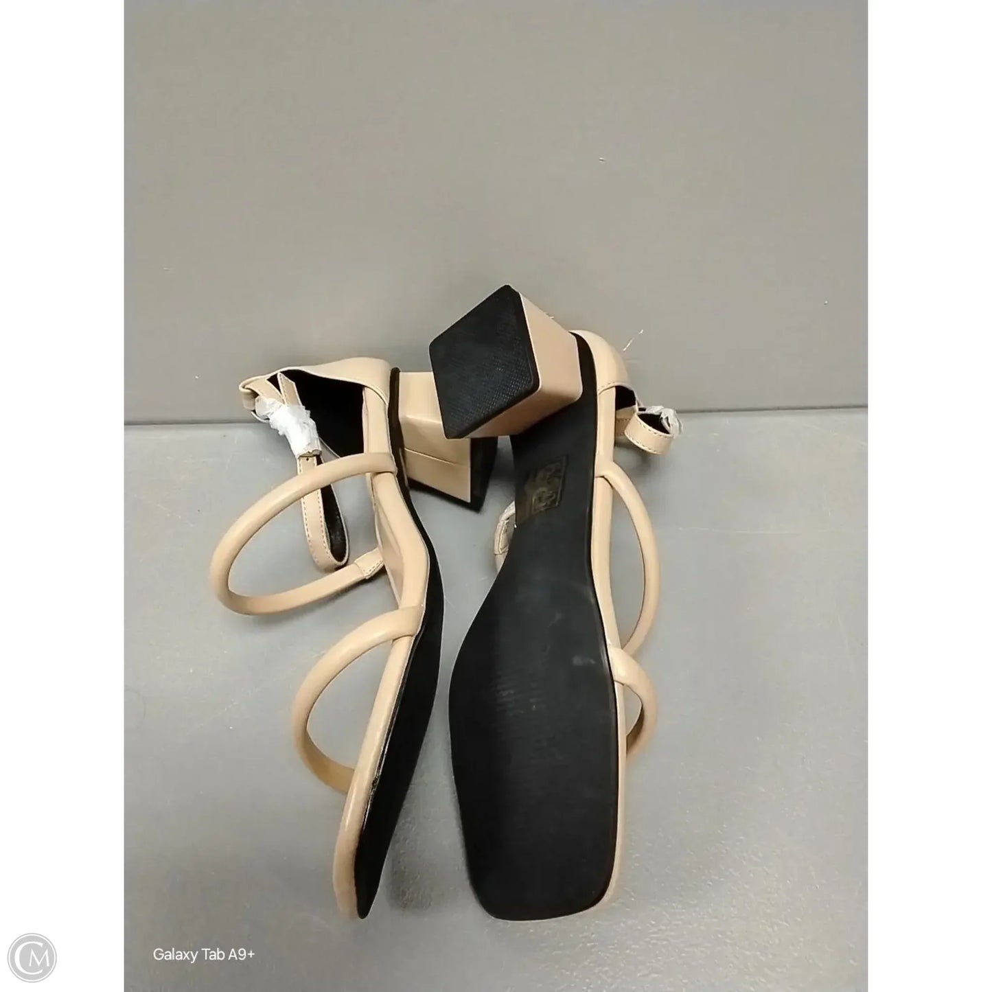 Shoes Heels Block By Clothes Mentor In Tan, Size: 8
