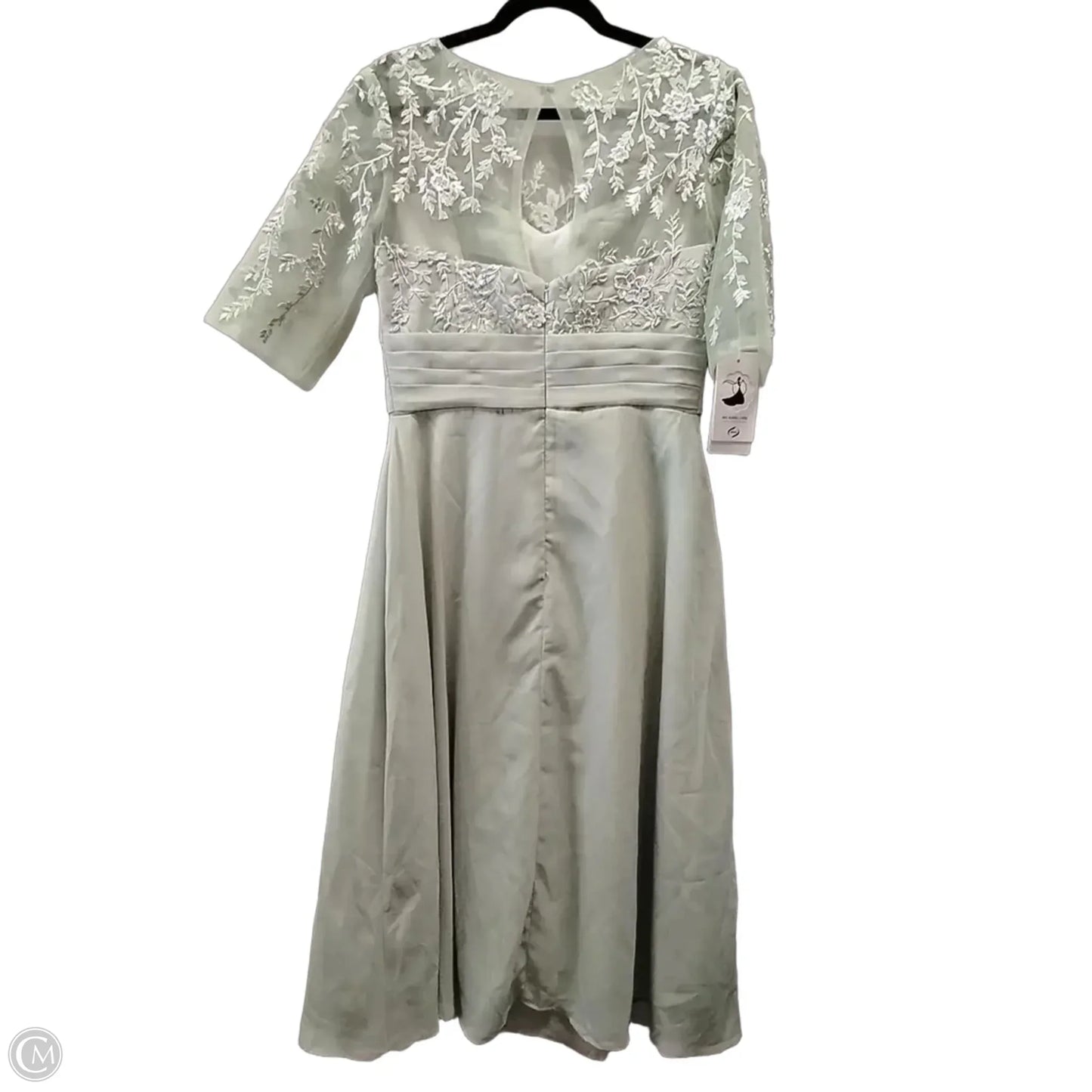 Dress Party Midi By Clothes Mentor In Green, Size: 14