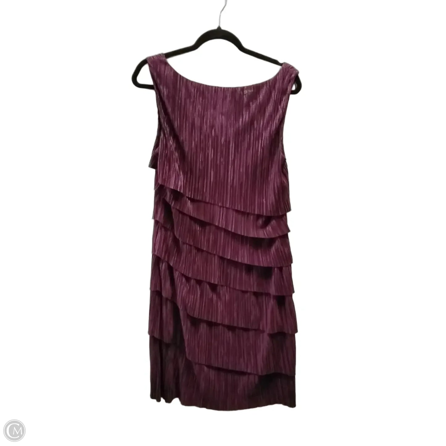 Dress Casual Midi By Connected Apparel In Purple, Size: 14