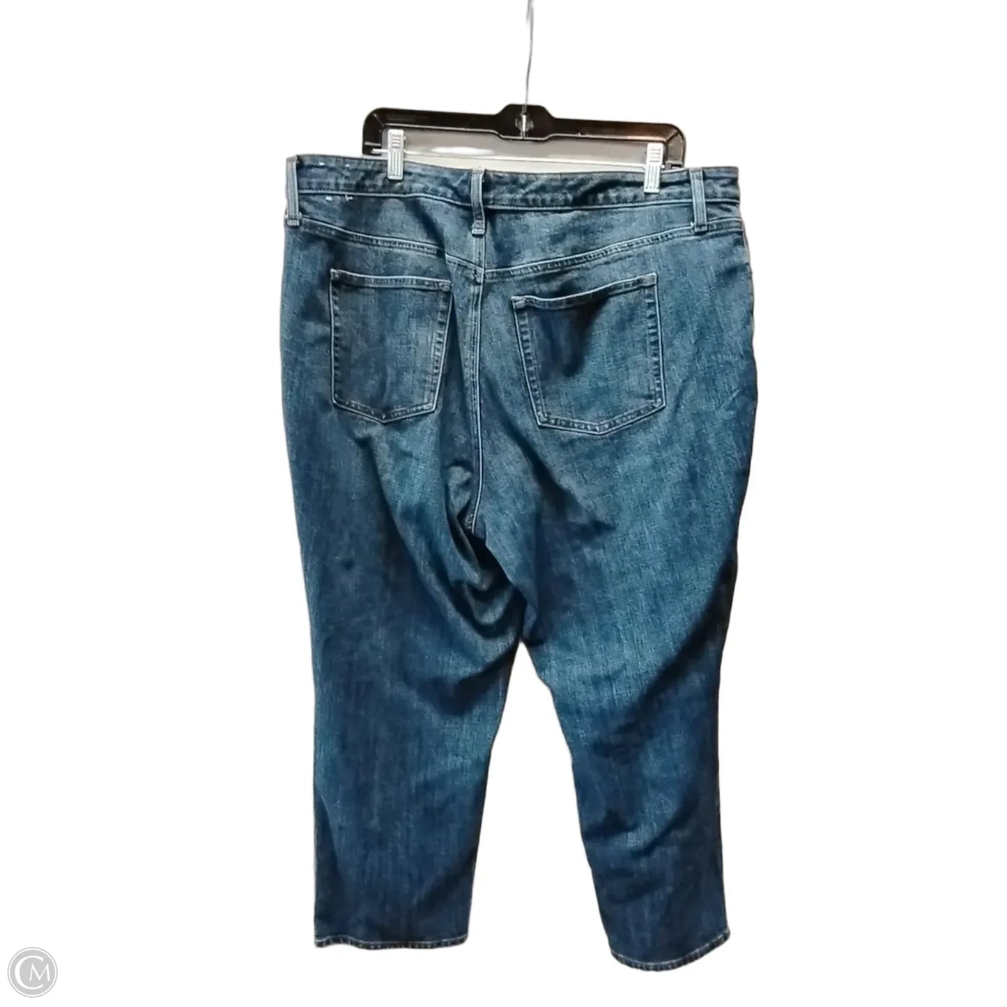 Jeans Cropped By Talbots In Blue Denim, Size: 18