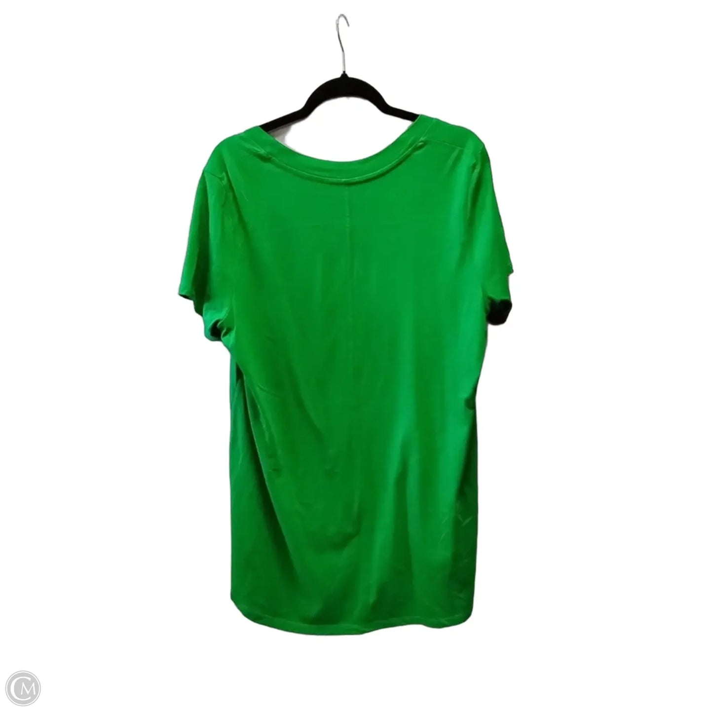 Top Short Sleeve By Logo In Green, Size: 1x