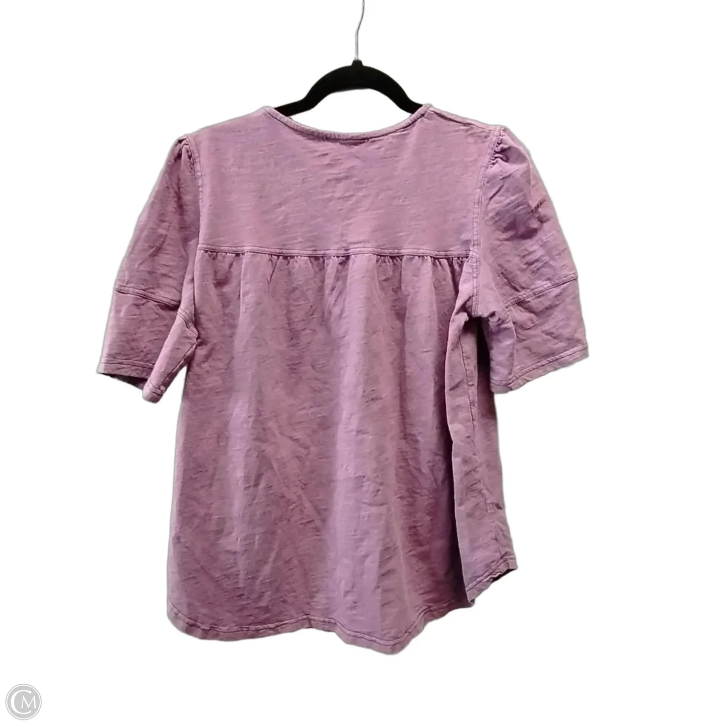 Top Short Sleeve By Suzanne Betro In Purple, Size: L