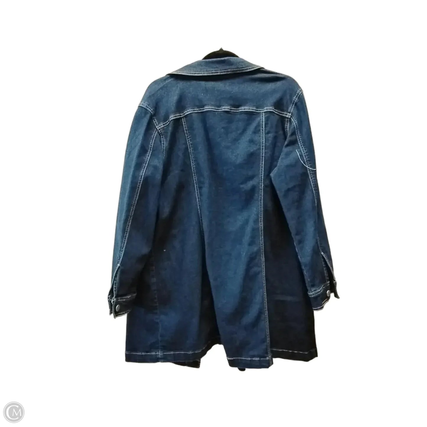 Jacket Denim By Westport In Blue Denim, Size: 1x