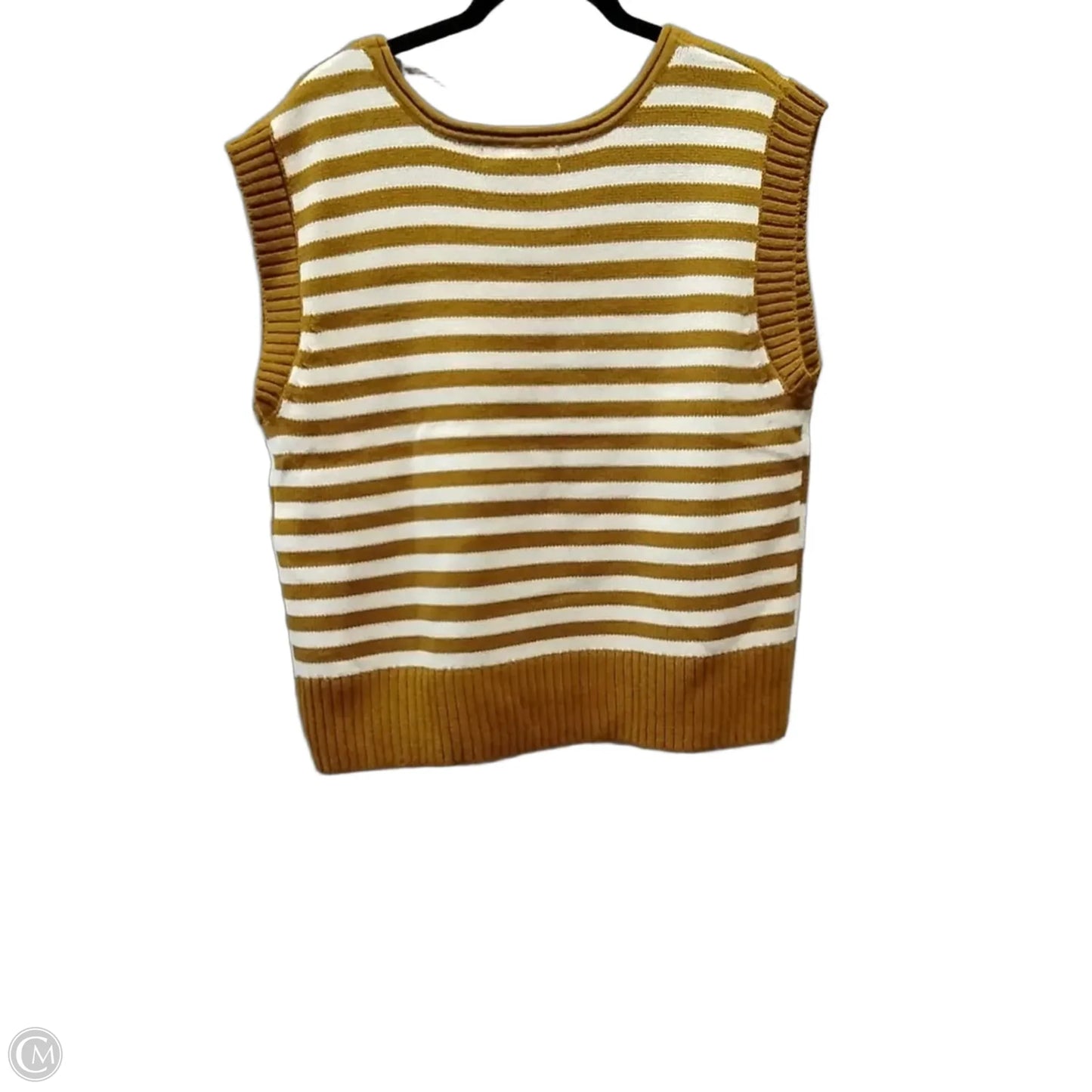 Vest Sweater By Adyson Parker In Striped Pattern, Size: L