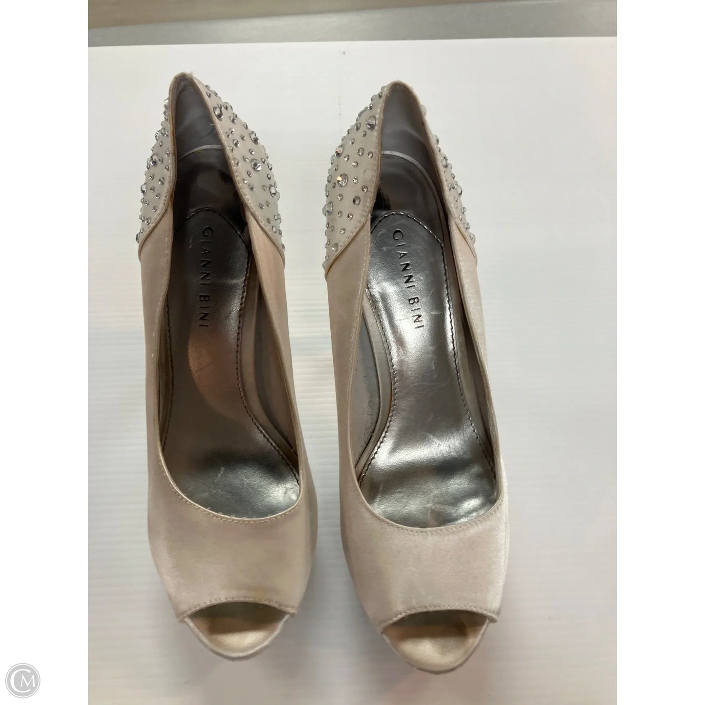 Shoes Heels Stiletto By Gianni Bini In White, Size: 9.5