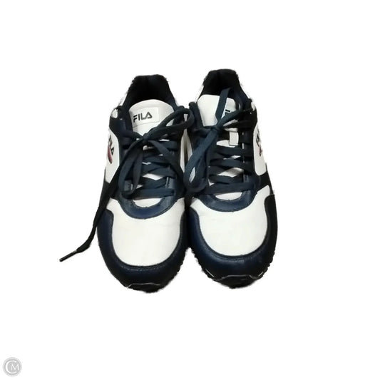 Shoes Sneakers By Fila In Blue & White, Size: 8