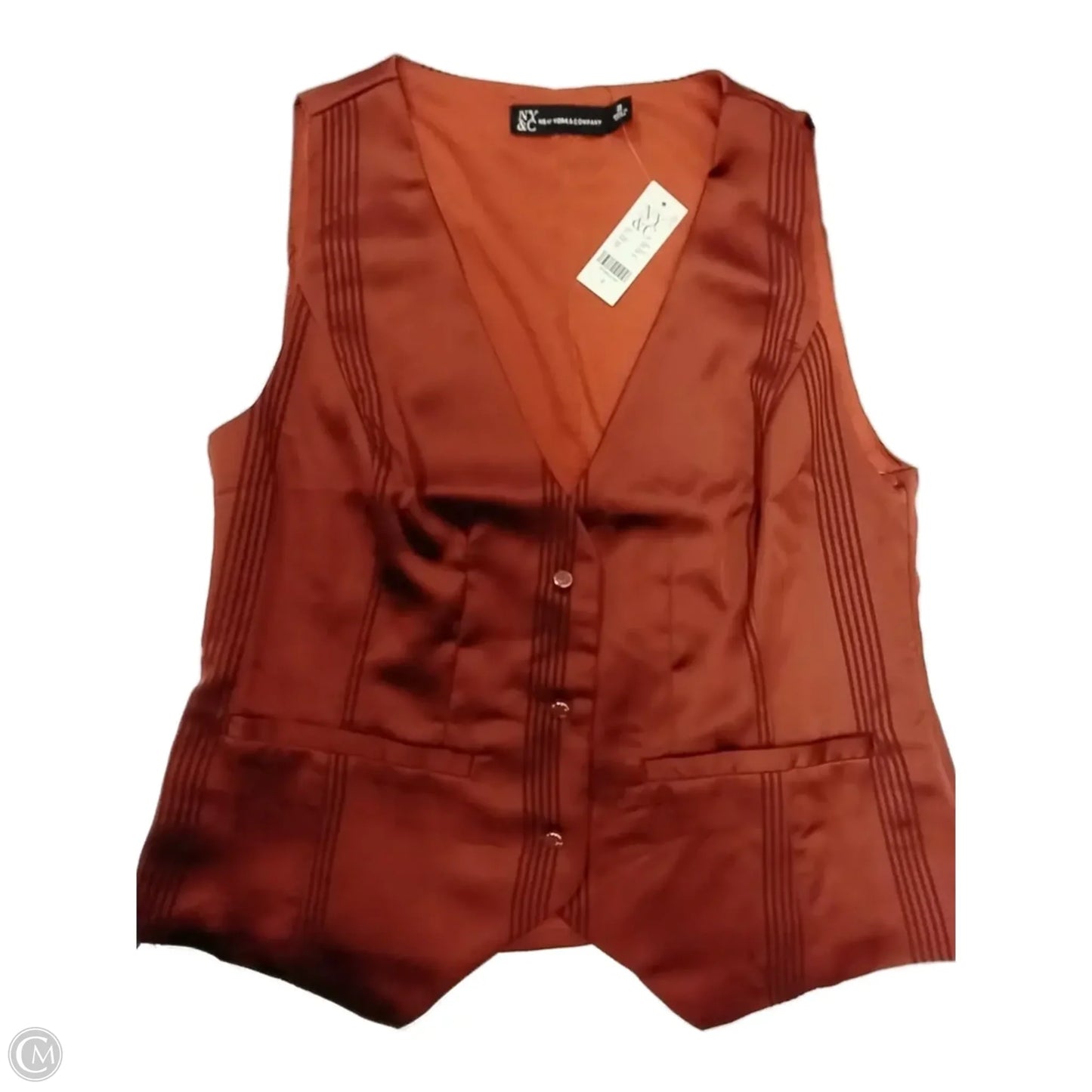 Vest Other By New York And Co In Orange, Size: 2