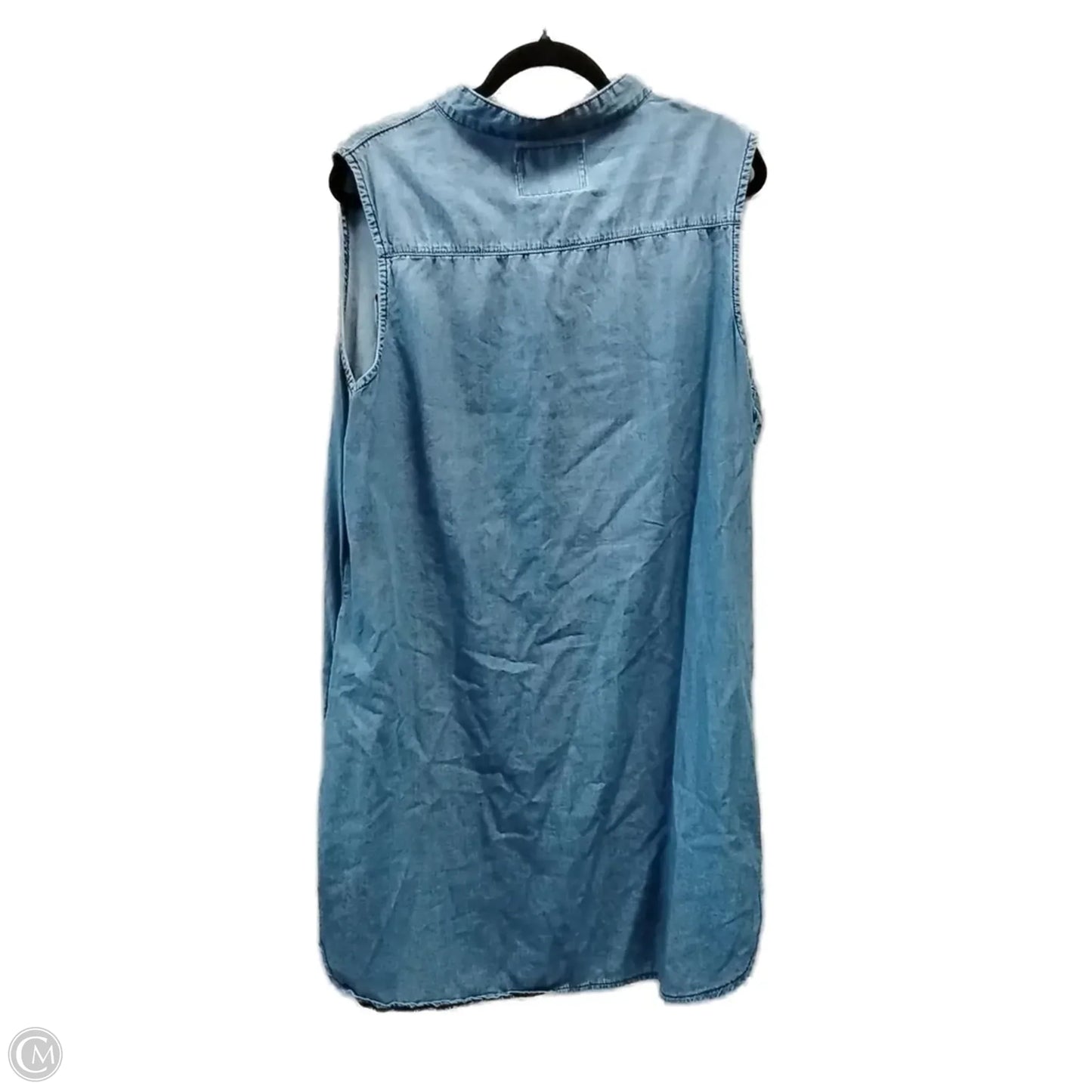 Dress Casual Midi By Lucky & Blessed In Blue Denim, Size: Xl