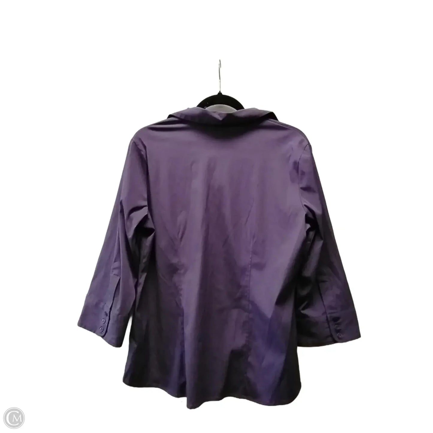 Top Long Sleeve By Croft And Barrow In Purple, Size: L