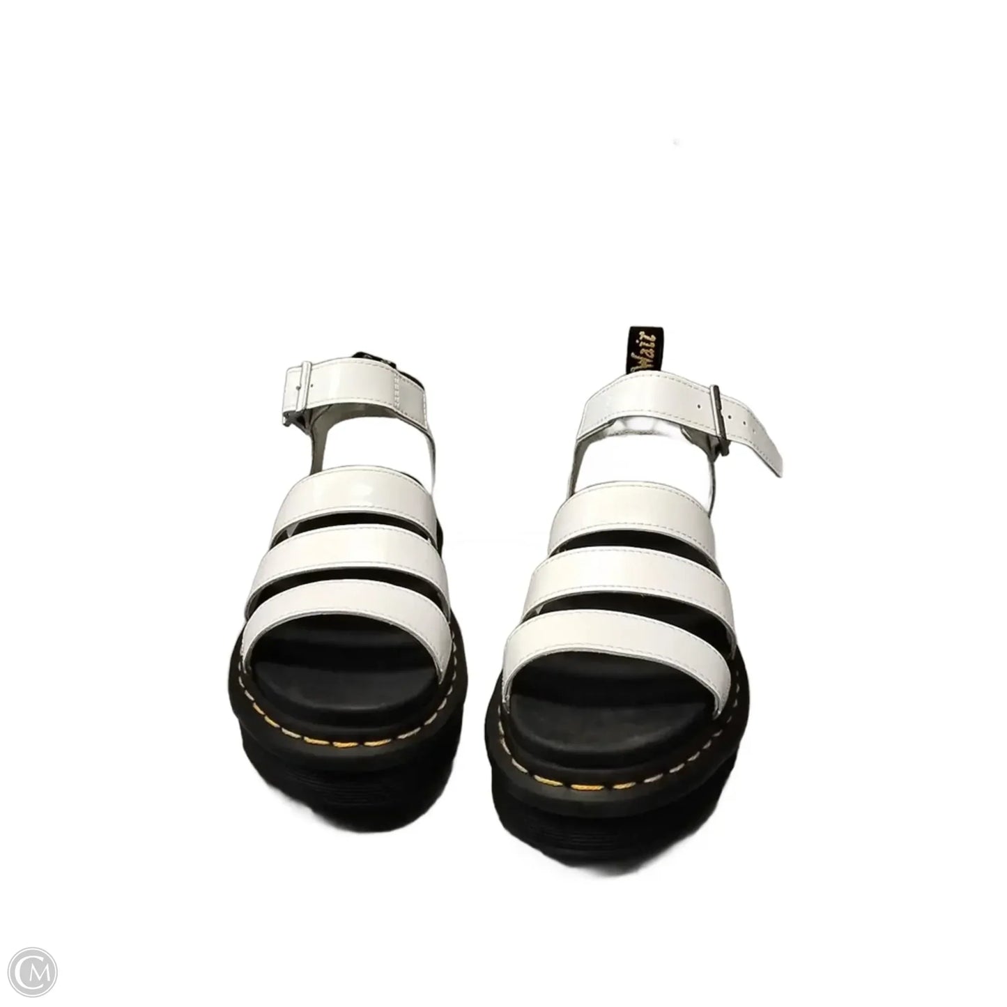 Sandals Heels Platform By Dr Martens In White, Size: 7