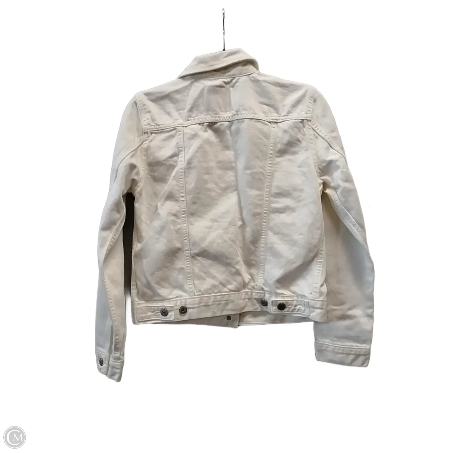 Jacket Denim By Levis In White, Size: S