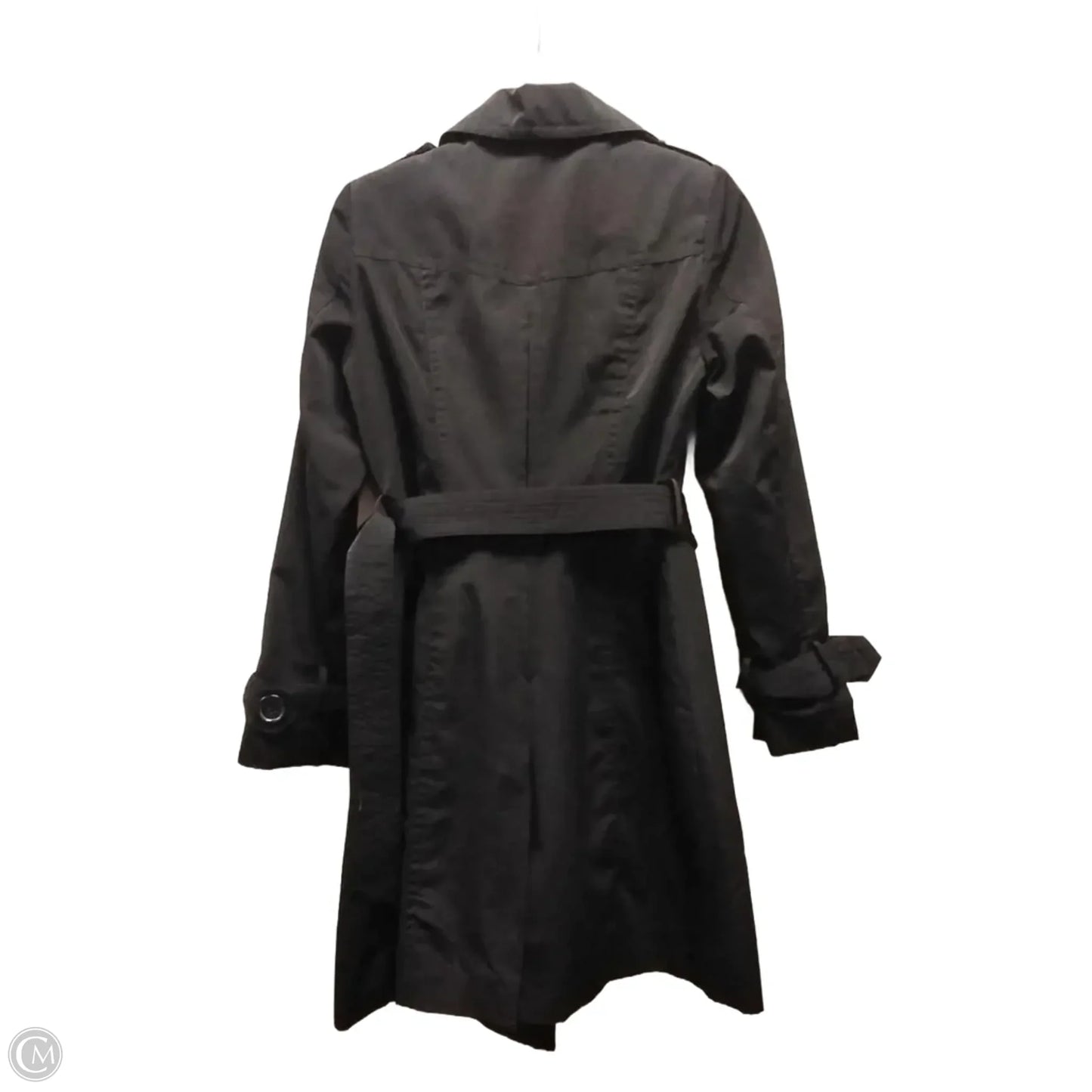 Coat Trench Coat By New York And Co In Black, Size: Xs