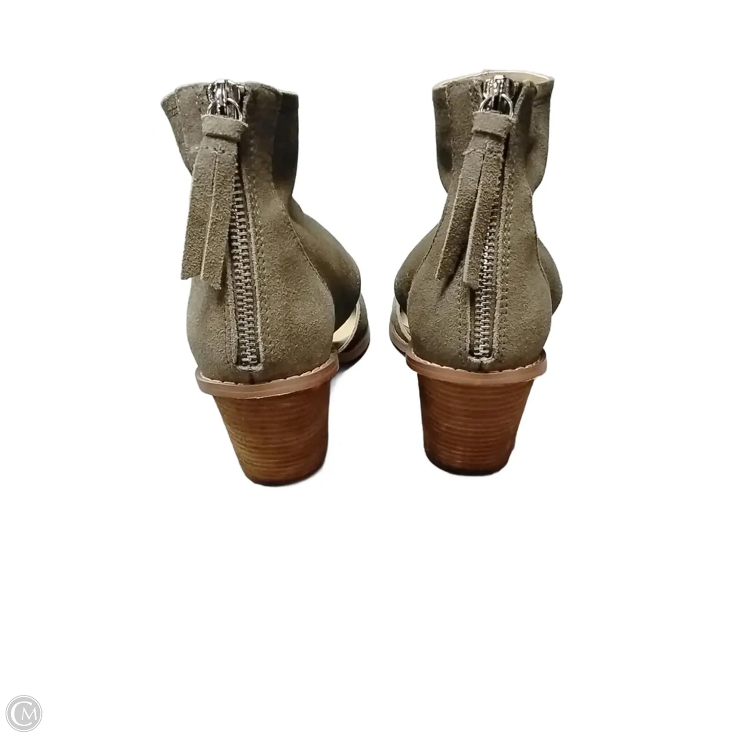 Shoes Heels Block By Chinese Laundry In Green, Size: 7.5