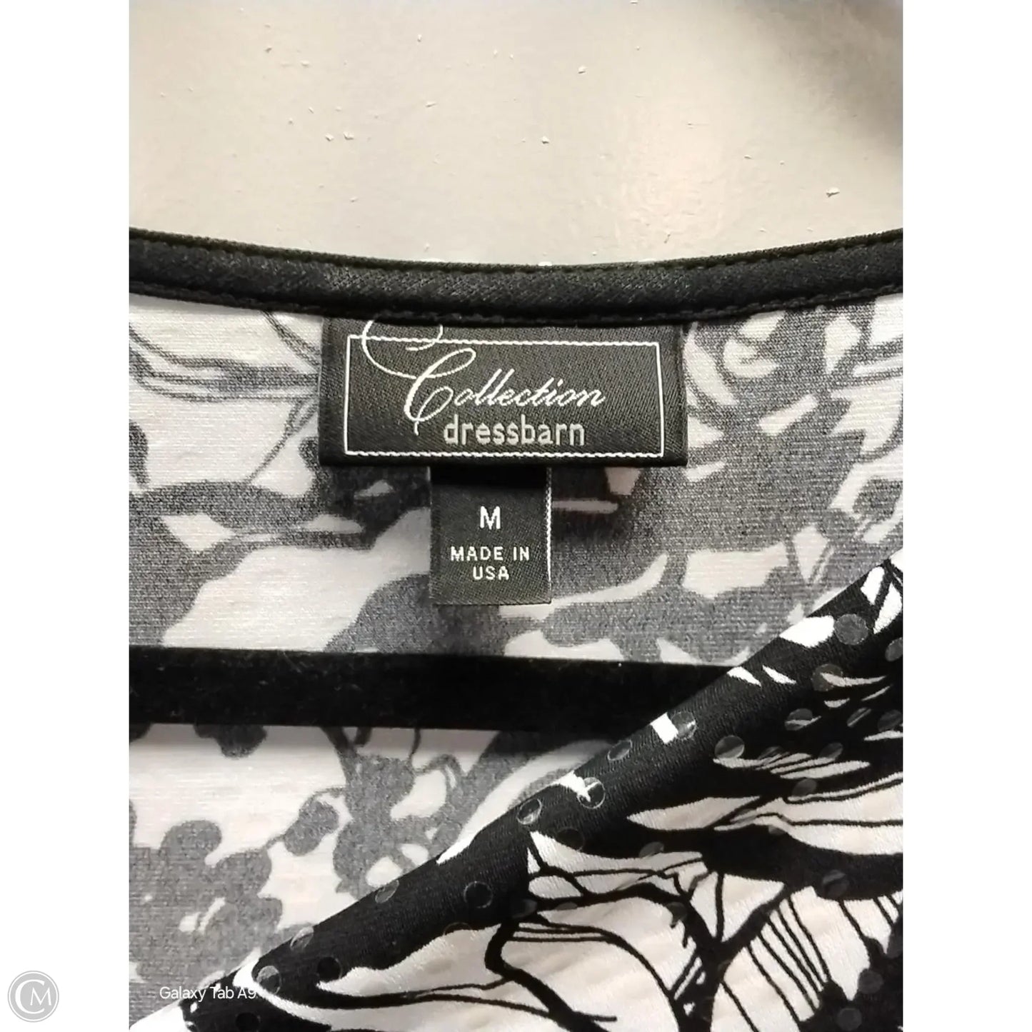 Top 3/4 Sleeve By Dressbarn In Floral Print, Size: M